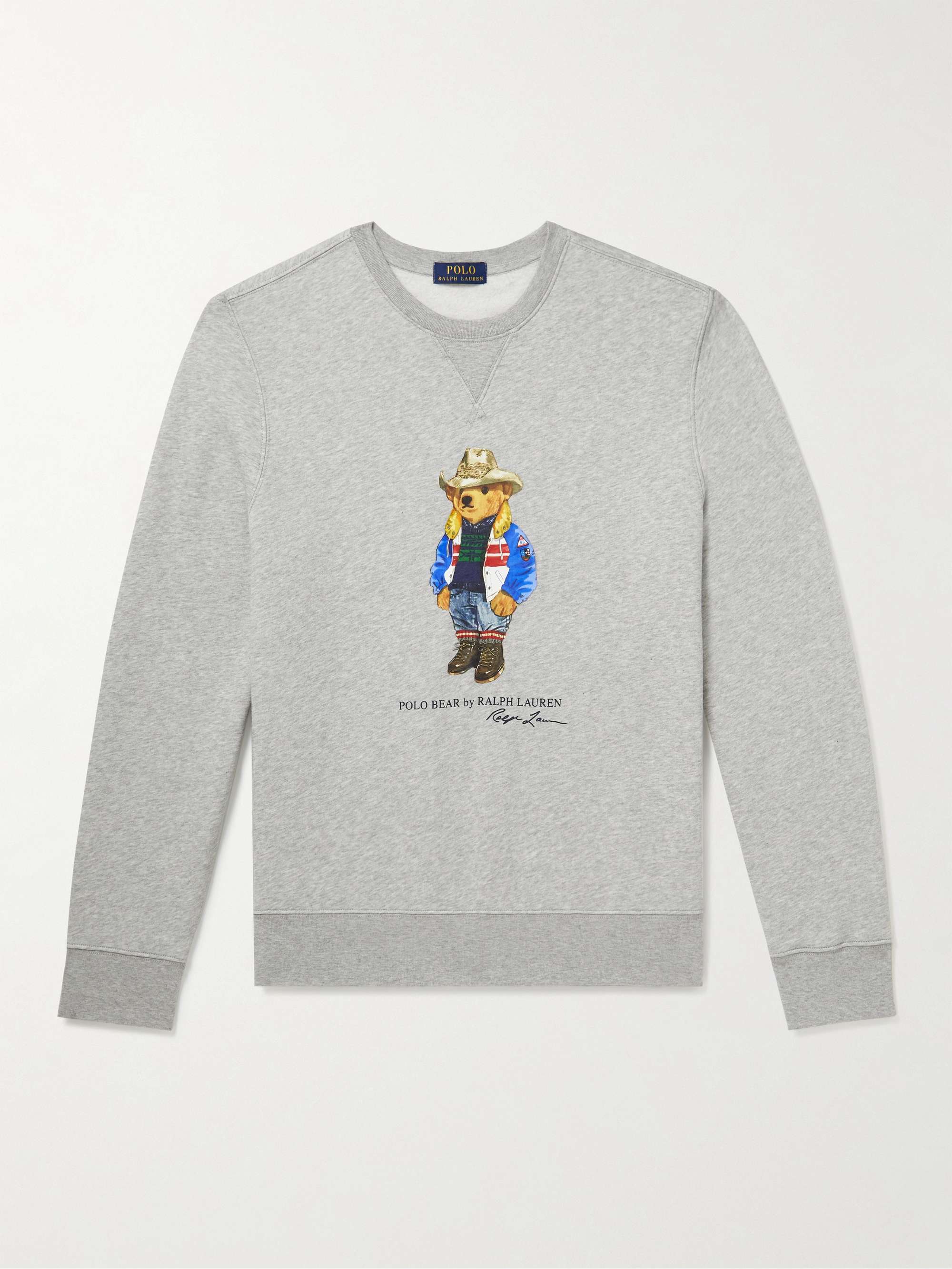 POLO RALPH LAUREN Printed Cotton-Blend Jersey Sweatshirt