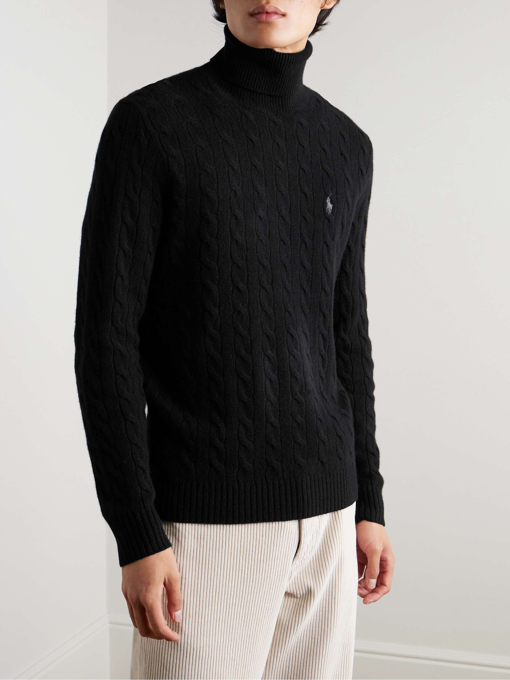 POLO RALPH LAUREN Cable-Knit Wool and Cashmere-Blend POLO RALPH LAUREN Cable-Knit Wool and Cashmere-Blend