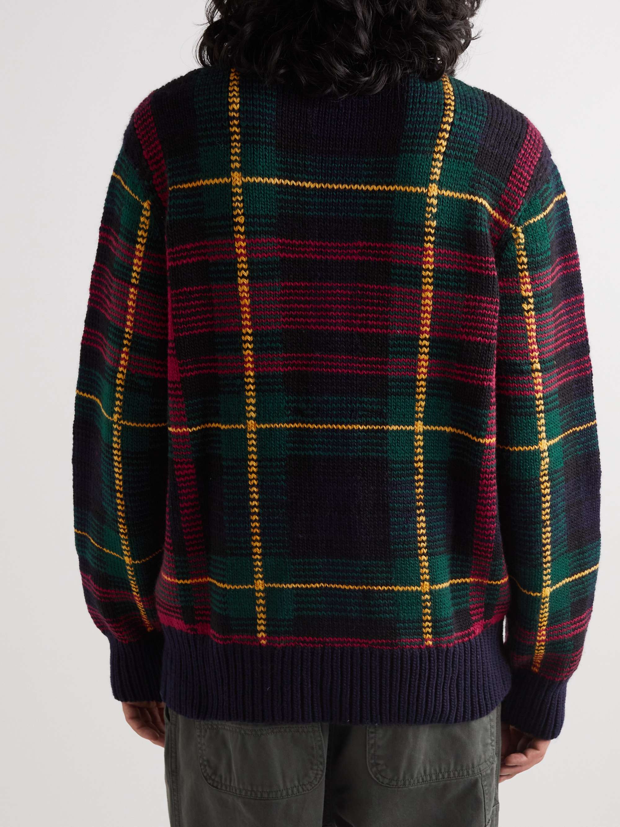 POLO RALPH LAUREN Checked Wool Rollneck Sweater