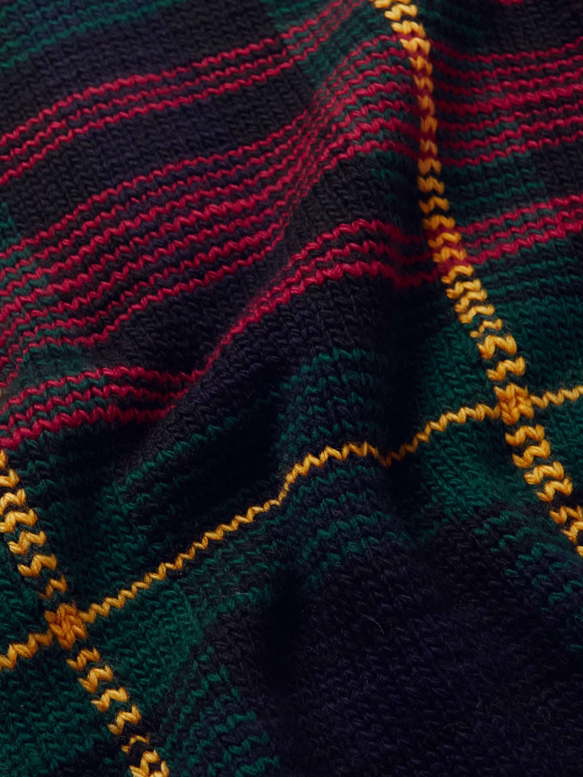 POLO RALPH LAUREN Checked Wool Rollneck Sweater