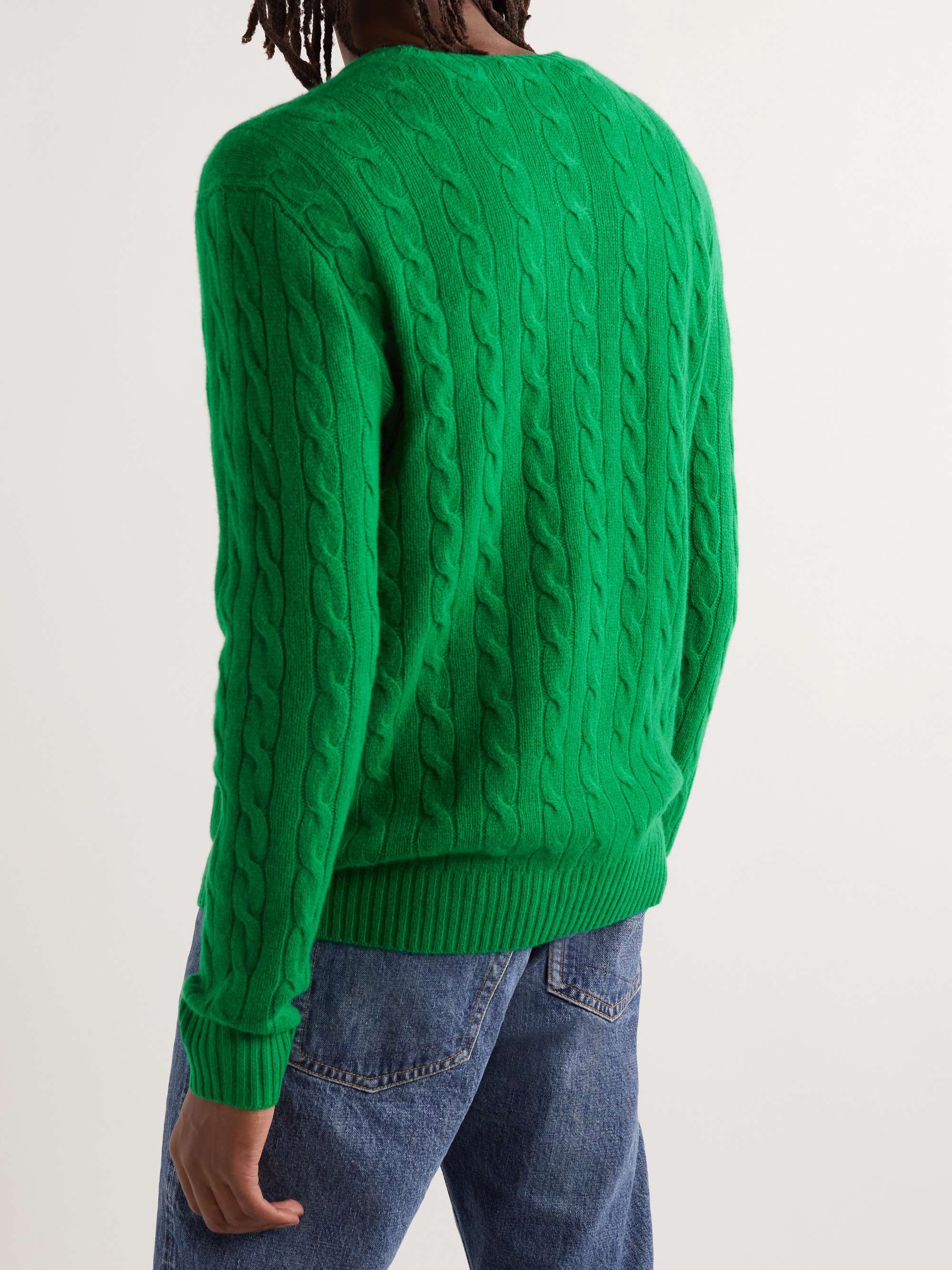POLO RALPH LAUREN CableKnit Wool and CashmereBlend Sweater MR PORTER