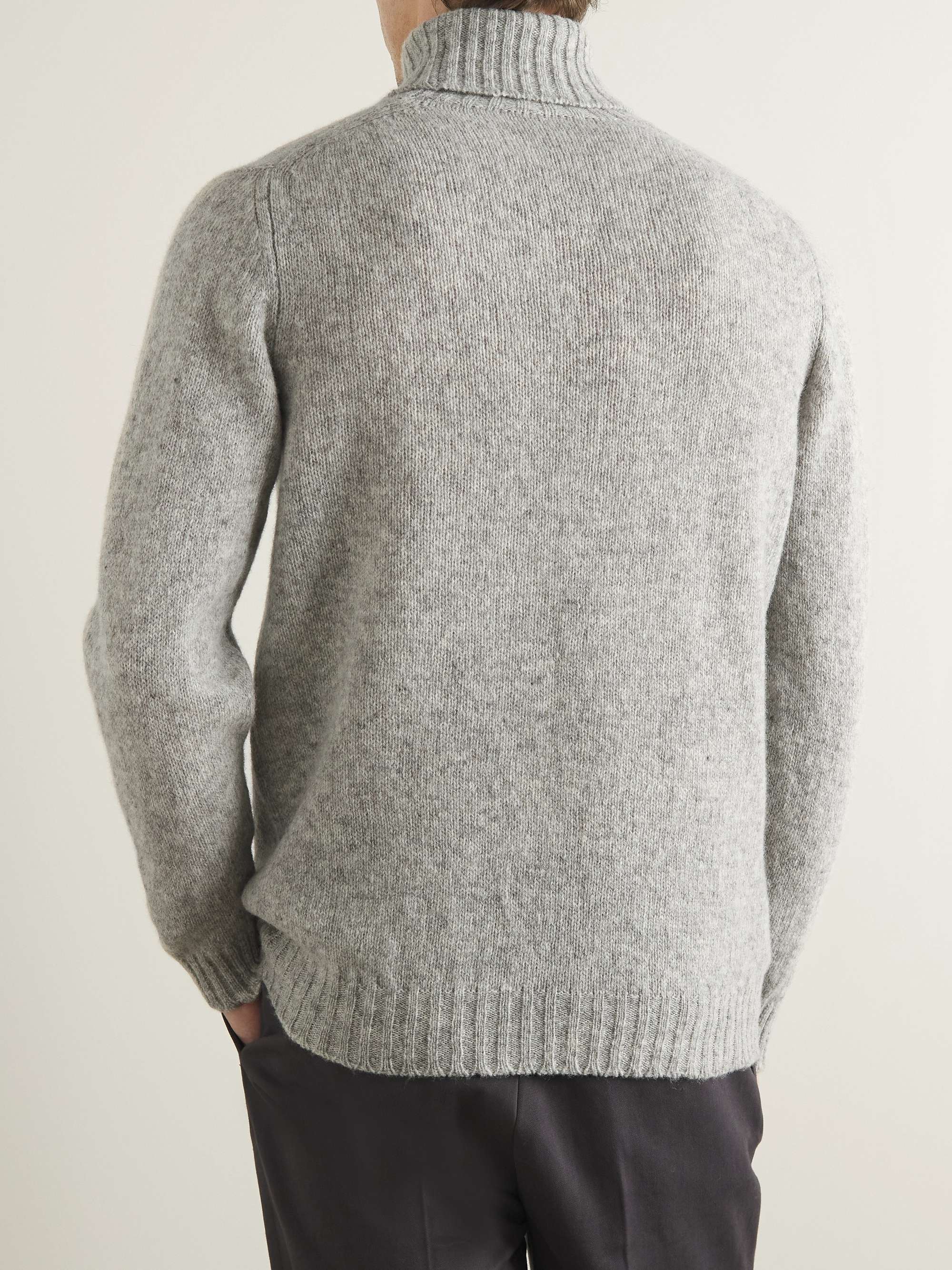 KINGSMAN Shetland Virgin Wool Rollneck Sweater