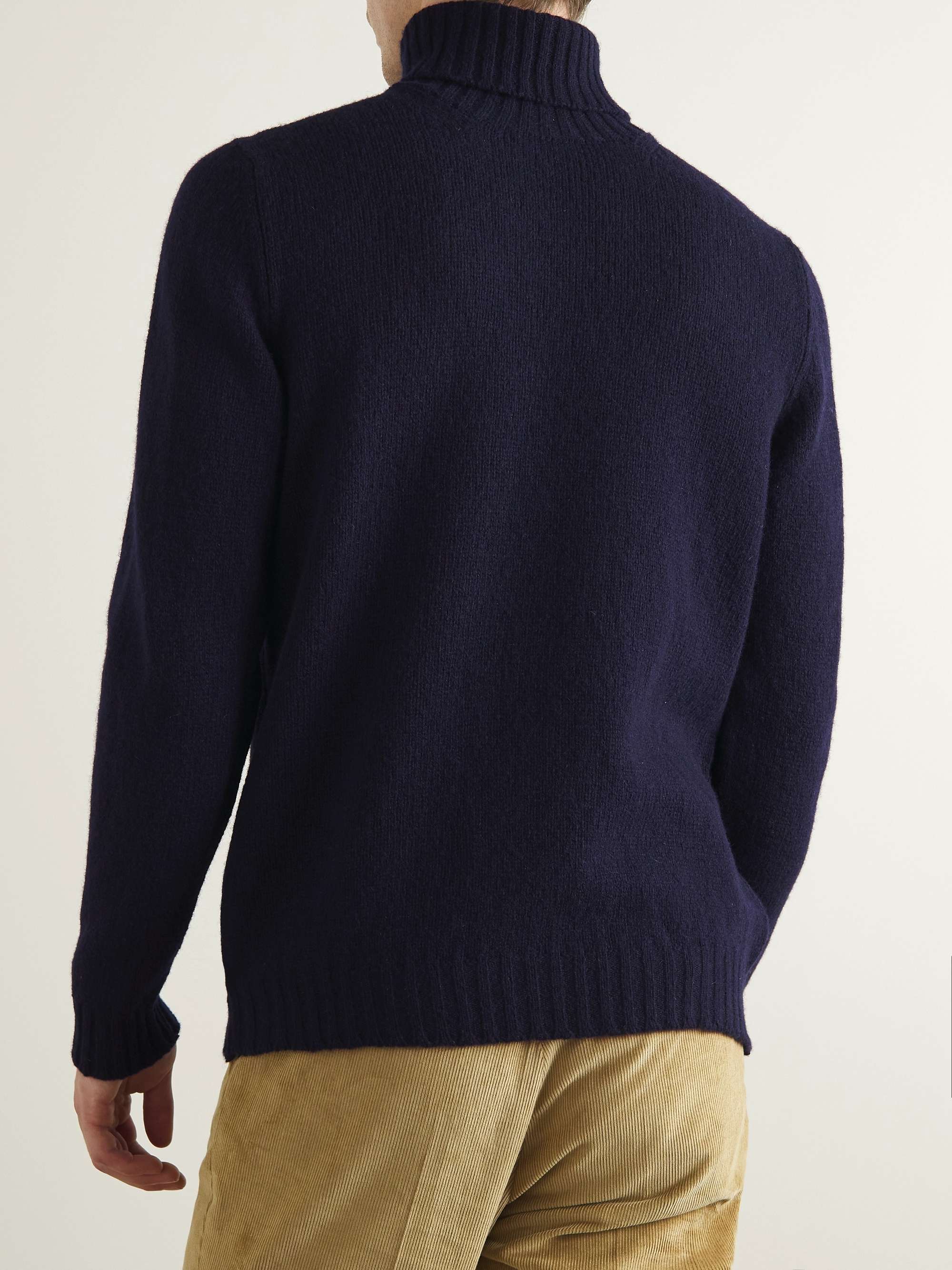 KINGSMAN Shetland Virgin Wool Rollneck Sweater