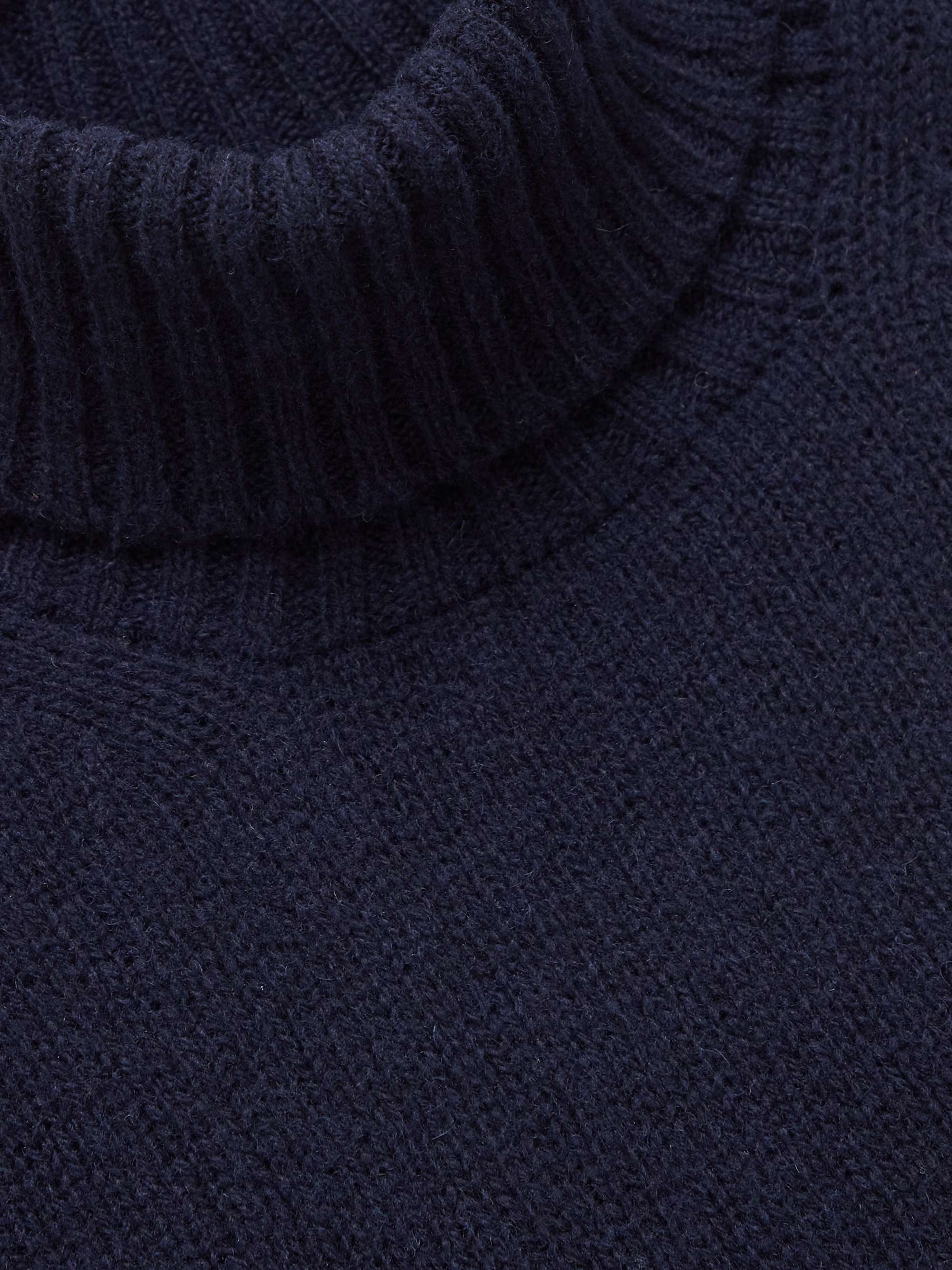 KINGSMAN Shetland Virgin Wool Rollneck Sweater