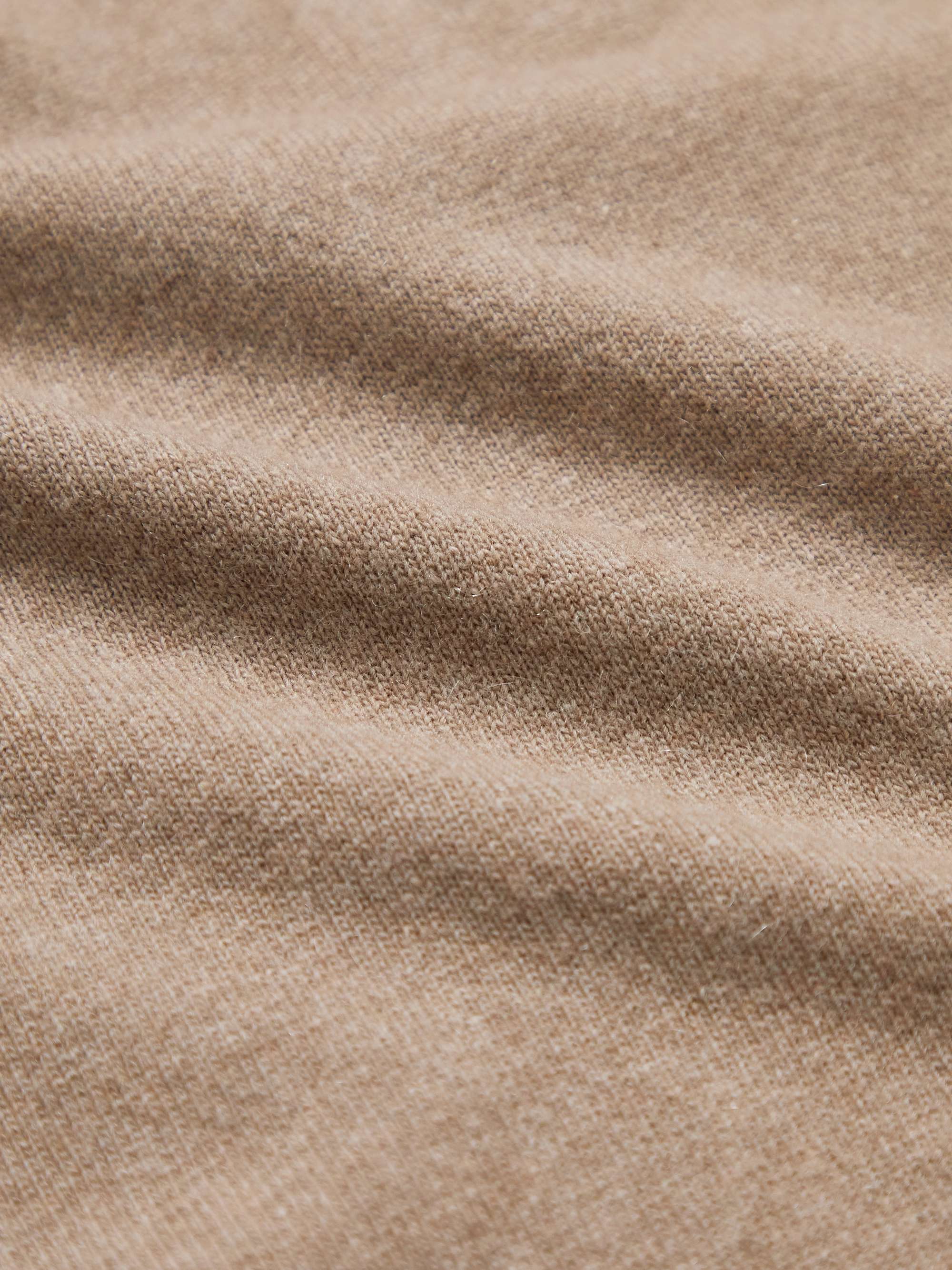 KINGSMAN Wade Merino Wool and Cashmere-Blend Half-Zip Sweater
