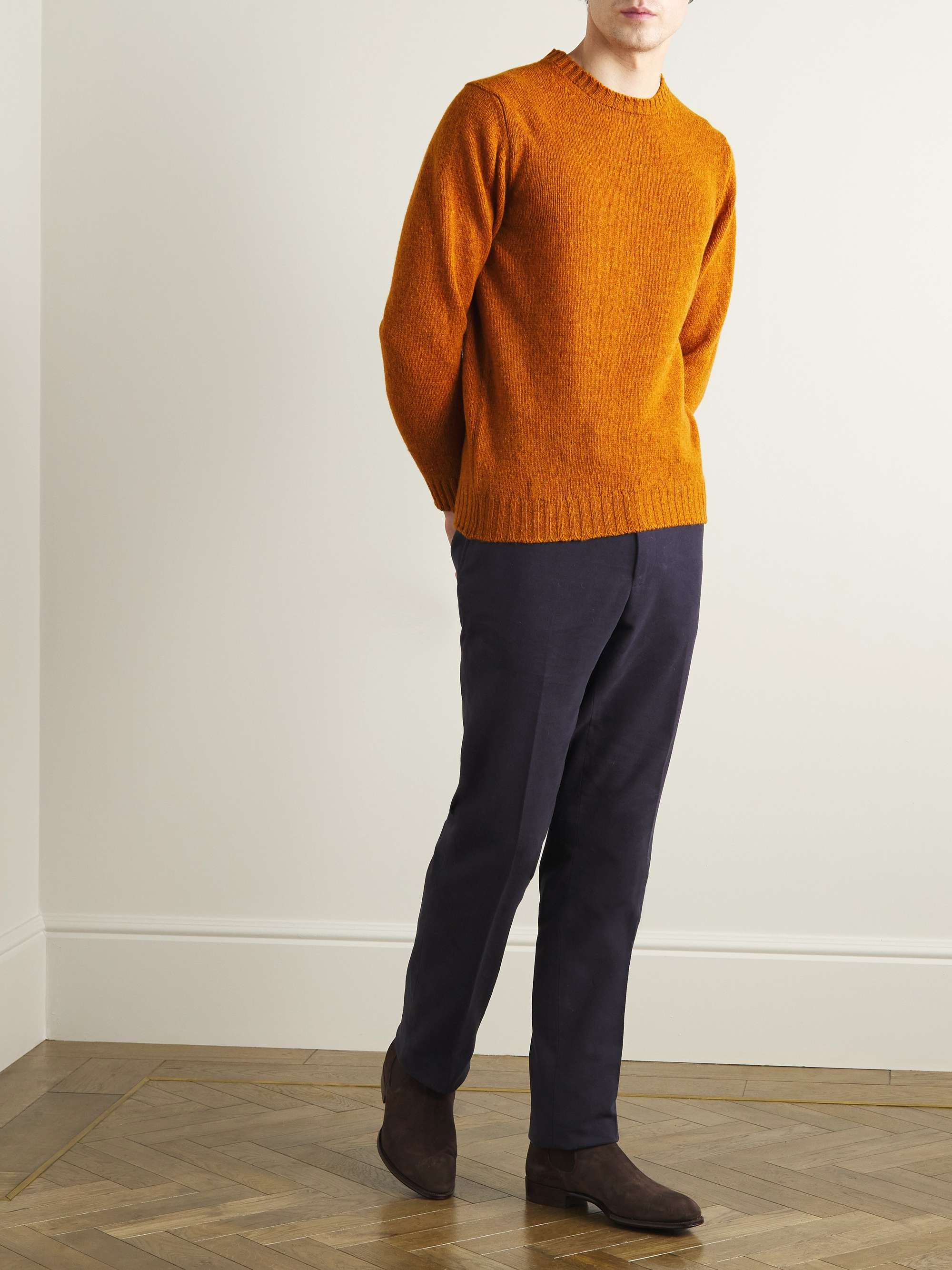 KINGSMAN Shetland Virgin Wool Sweater