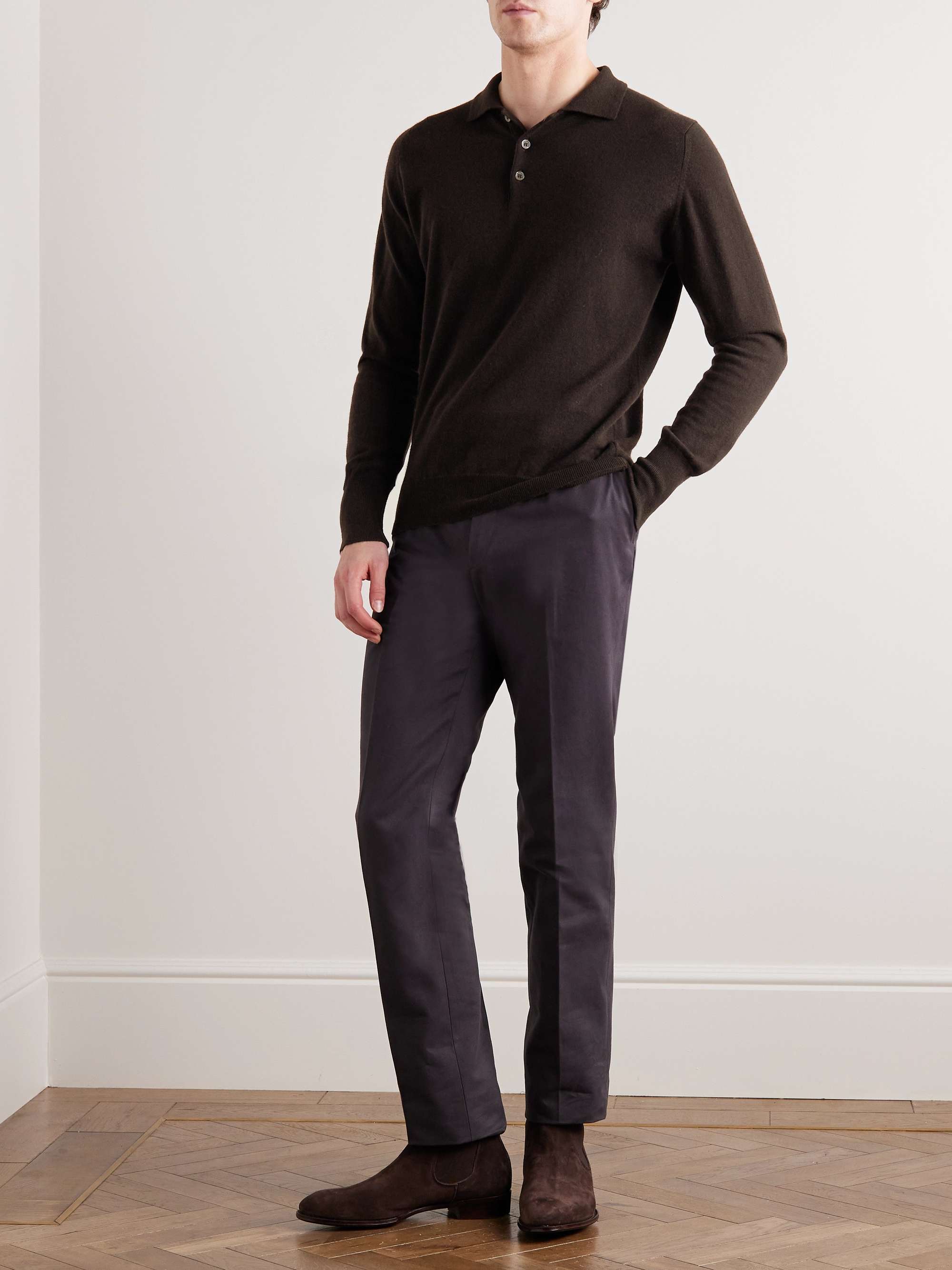 KINGSMAN Oxton Cashmere Polo Shirt