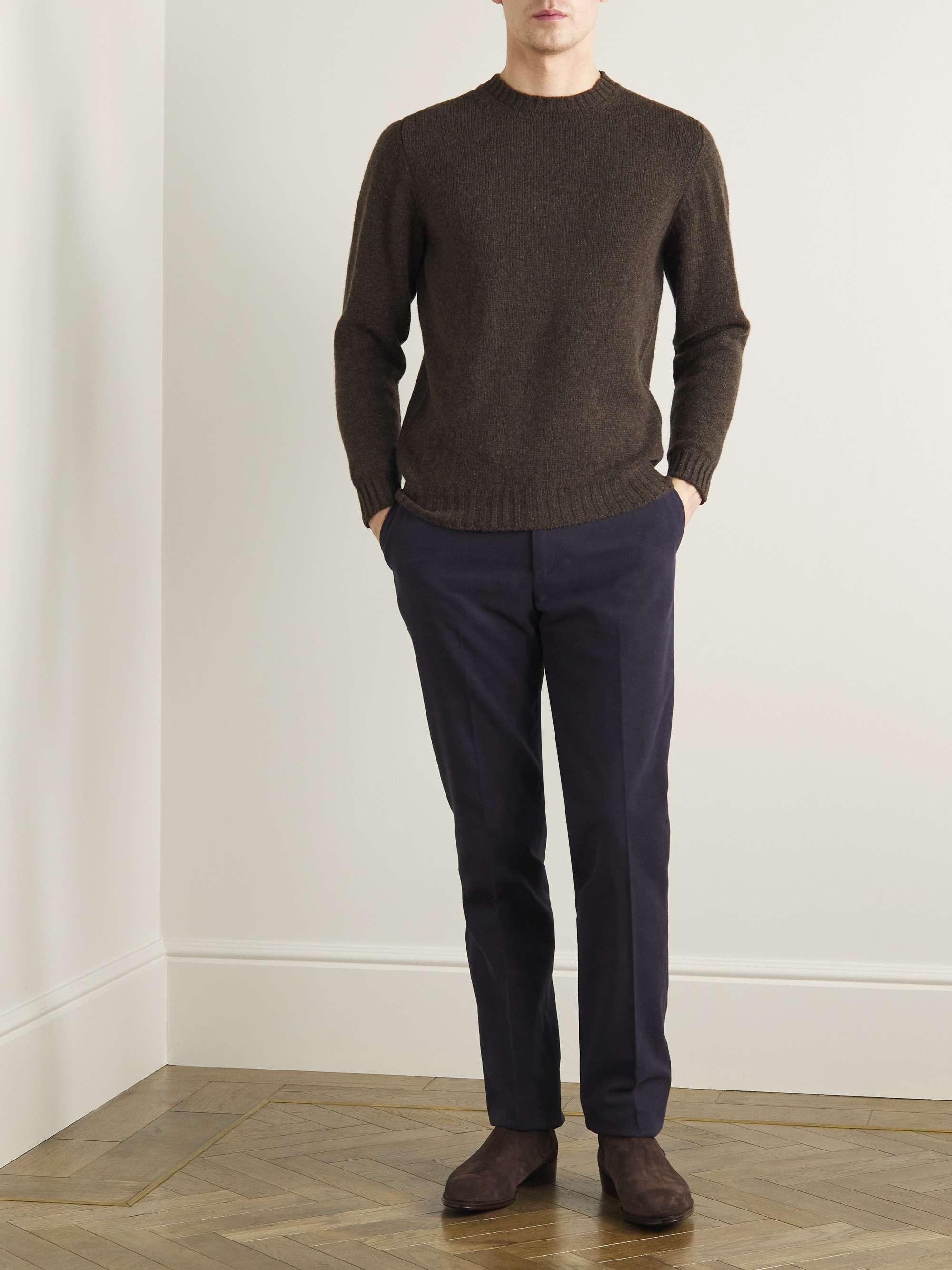 KINGSMAN Shetland Virgin Wool Sweater