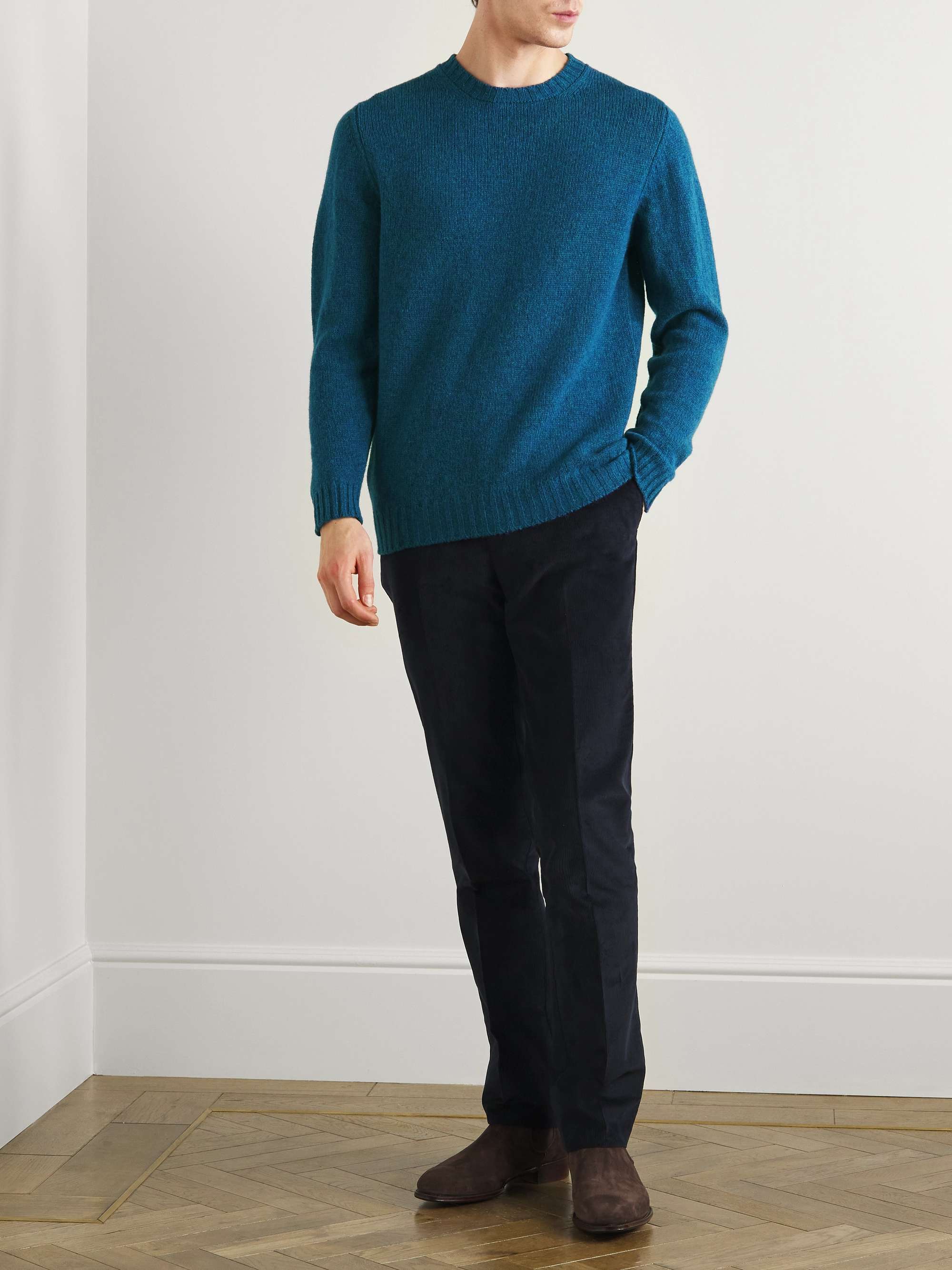 KINGSMAN Shetland Virgin Wool Sweater