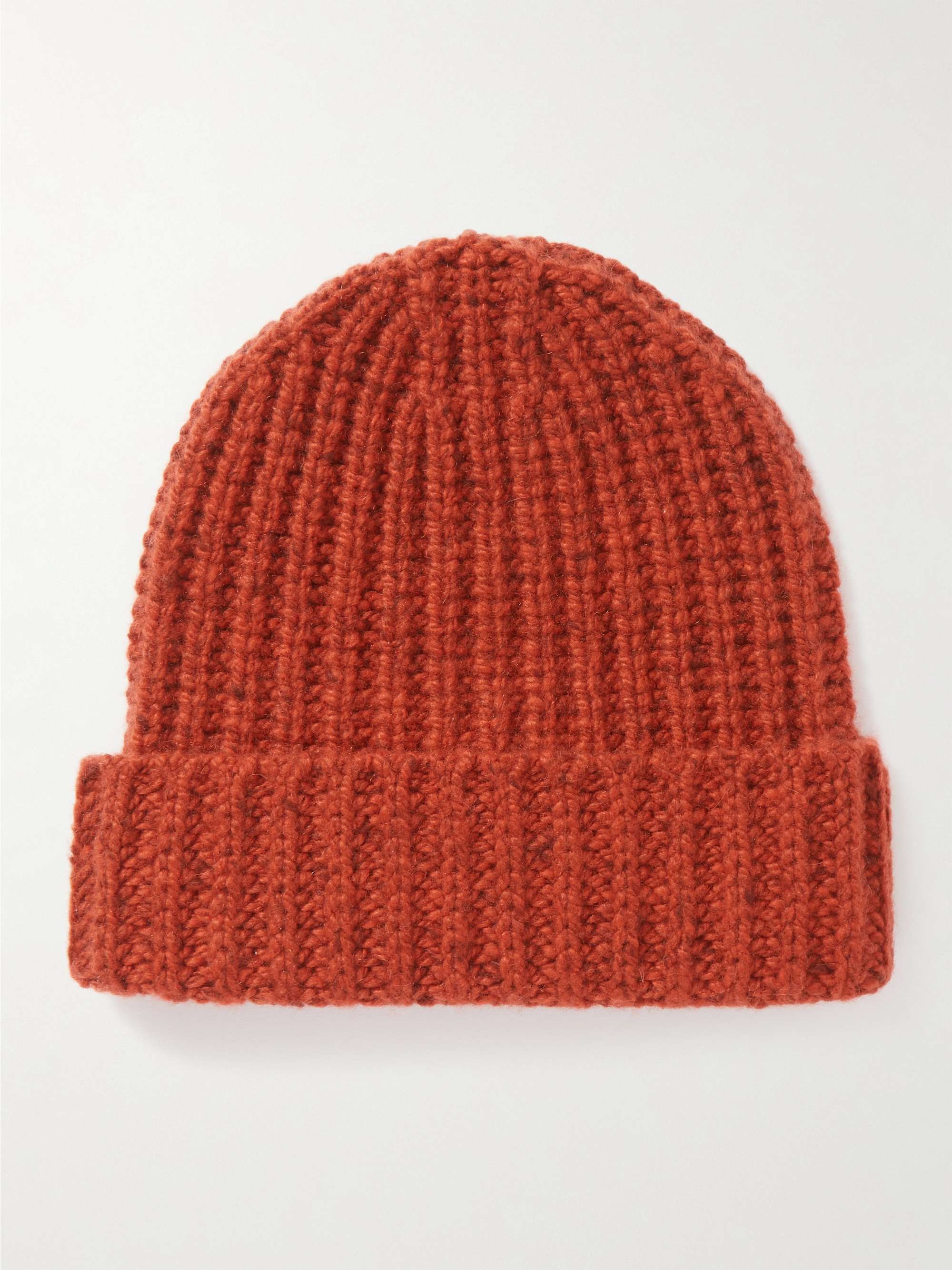 JOHNSTONS OF ELGIN Ribbed Donegal Cashmere Beanie