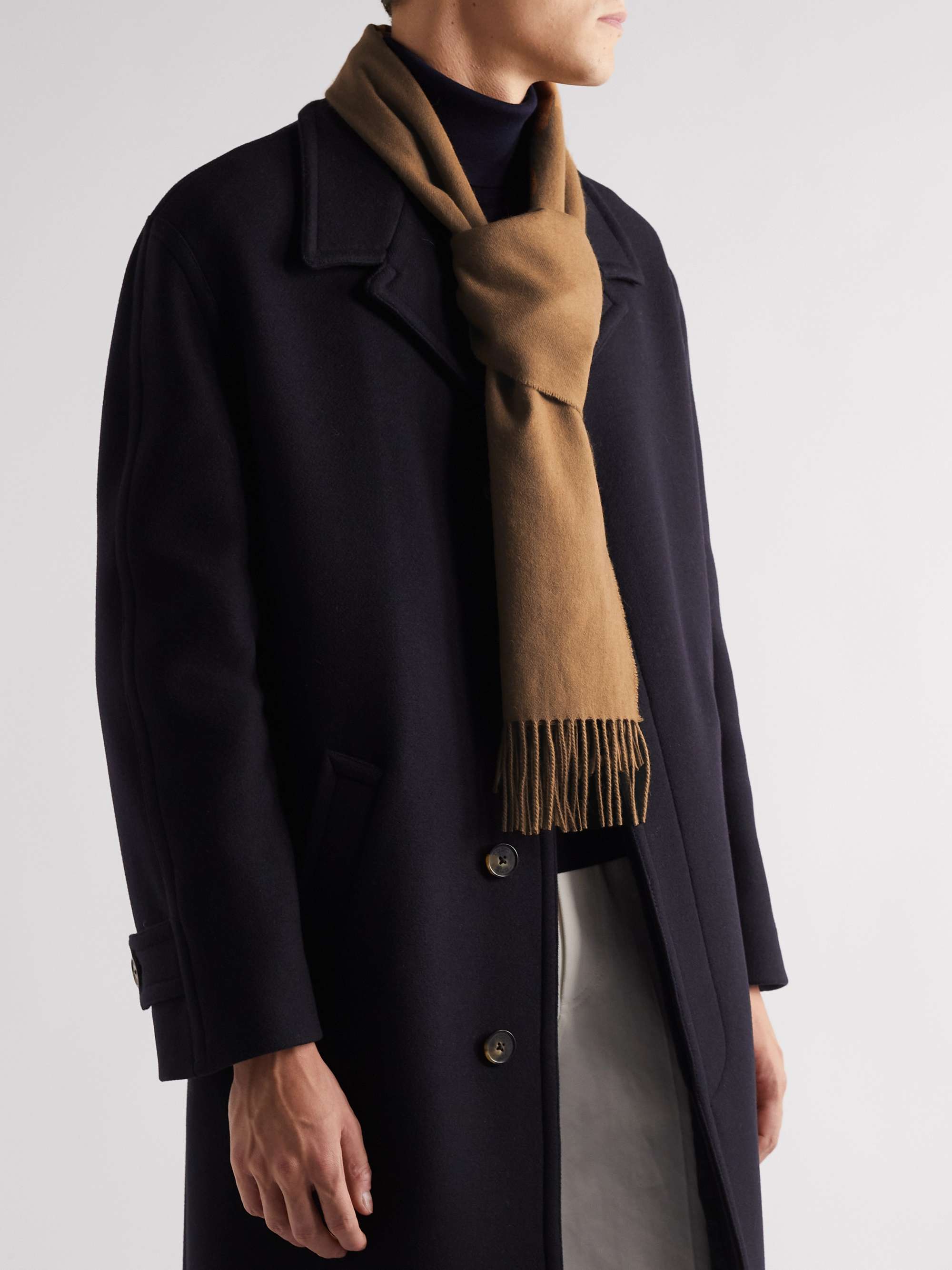 JOHNSTONS OF ELGIN Fringed Vicuna Scarf for Men MR PORTER