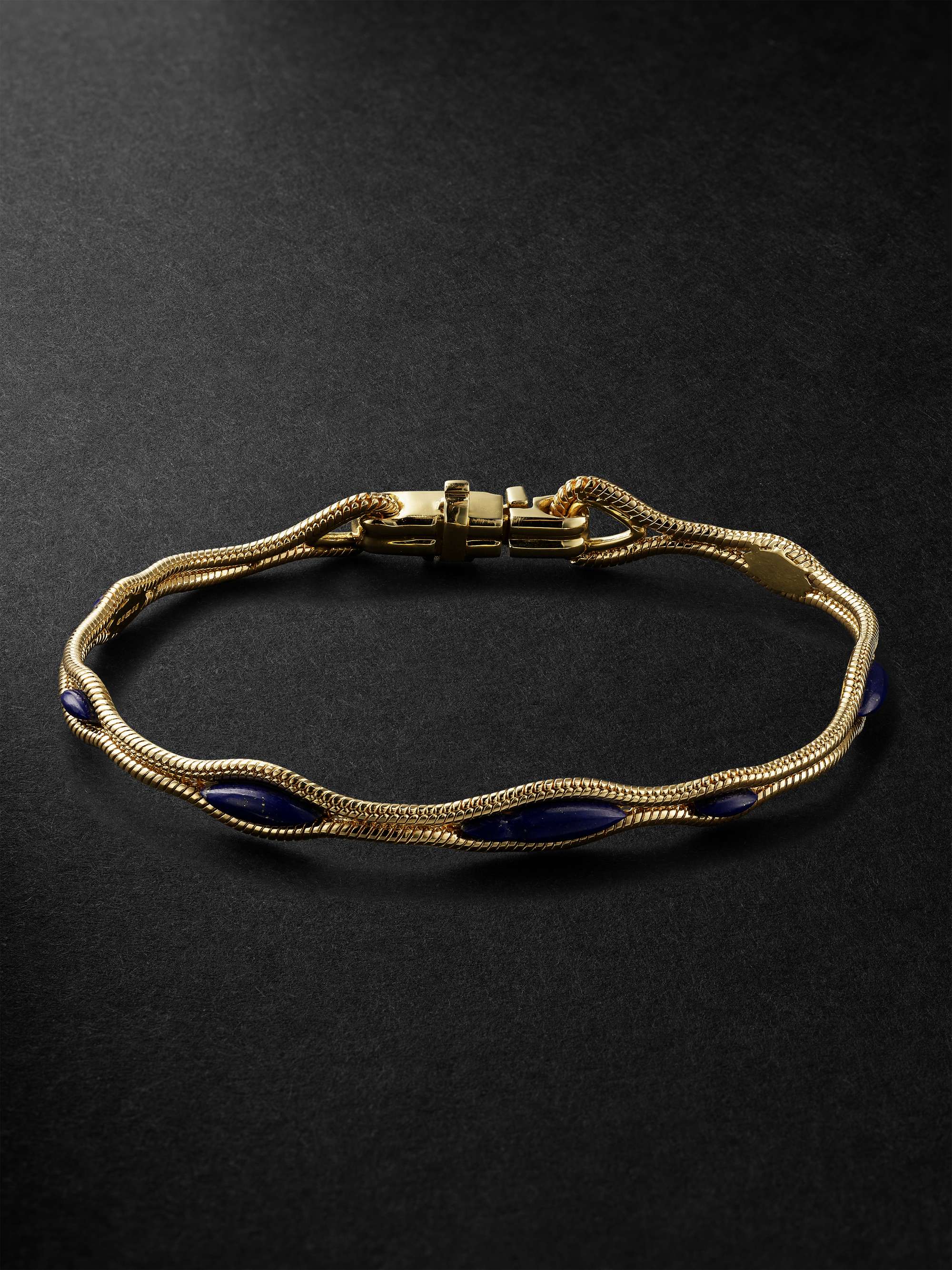 FERNANDO JORGE Fluid 18-Karat Gold Lapis Lazuli Bracelet
