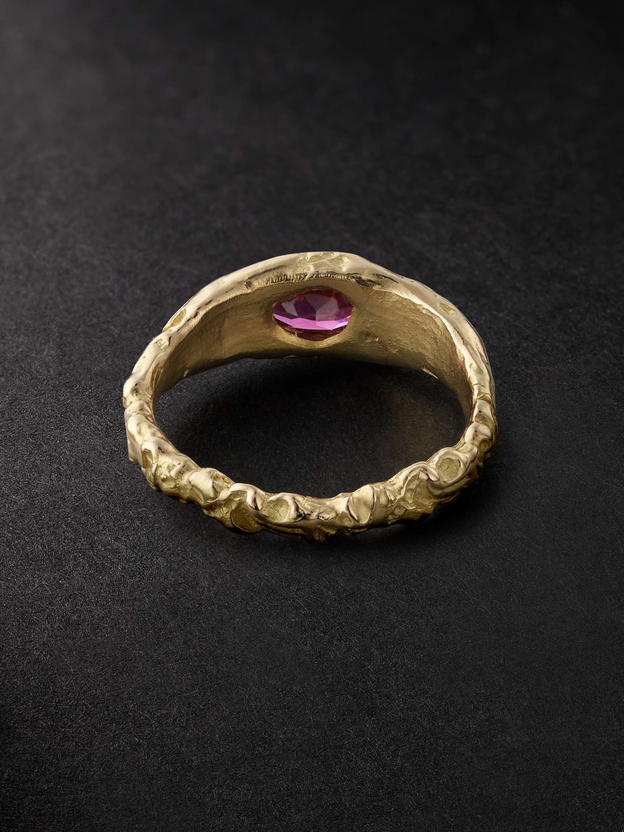 HEALERS FINE JEWELRY Recycled Gold Garnet Ring