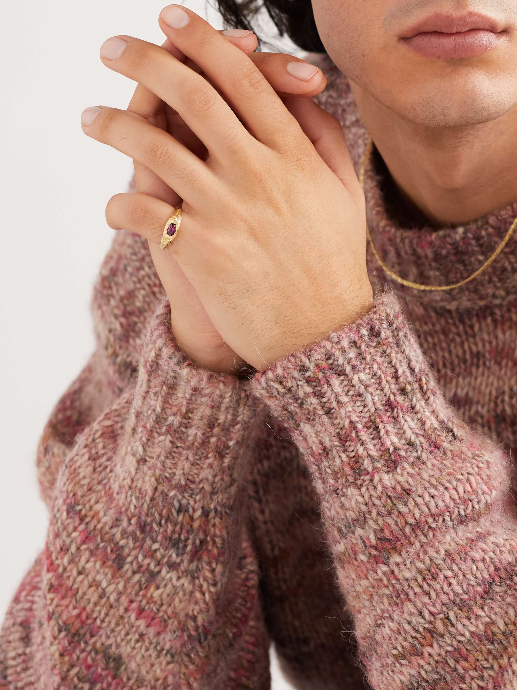 HEALERS FINE JEWELRY Recycled Gold Garnet Ring