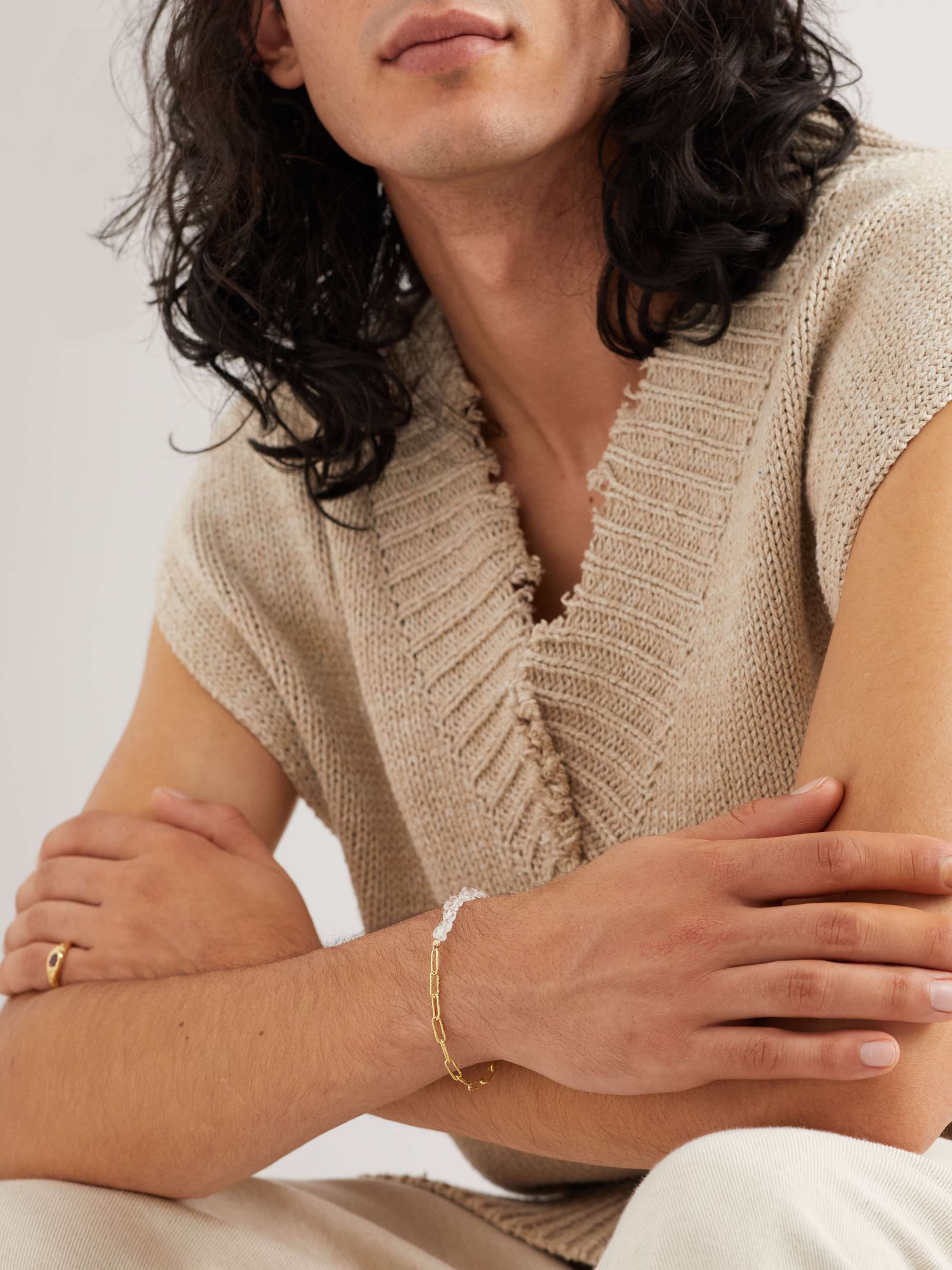 HEALERS FINE JEWELRY Recycled Gold Quartz Bracelet
