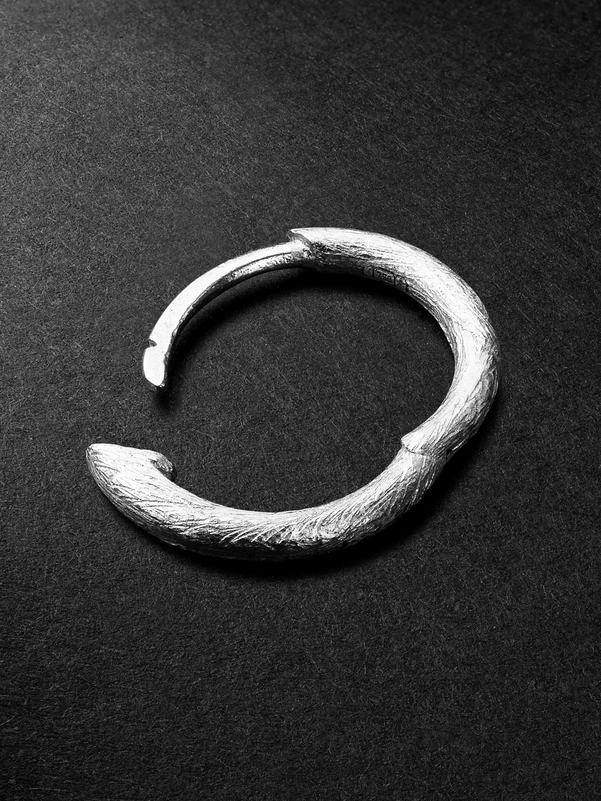 ANNOUSHKA 18-Karat White Gold Single Hoop Earring
