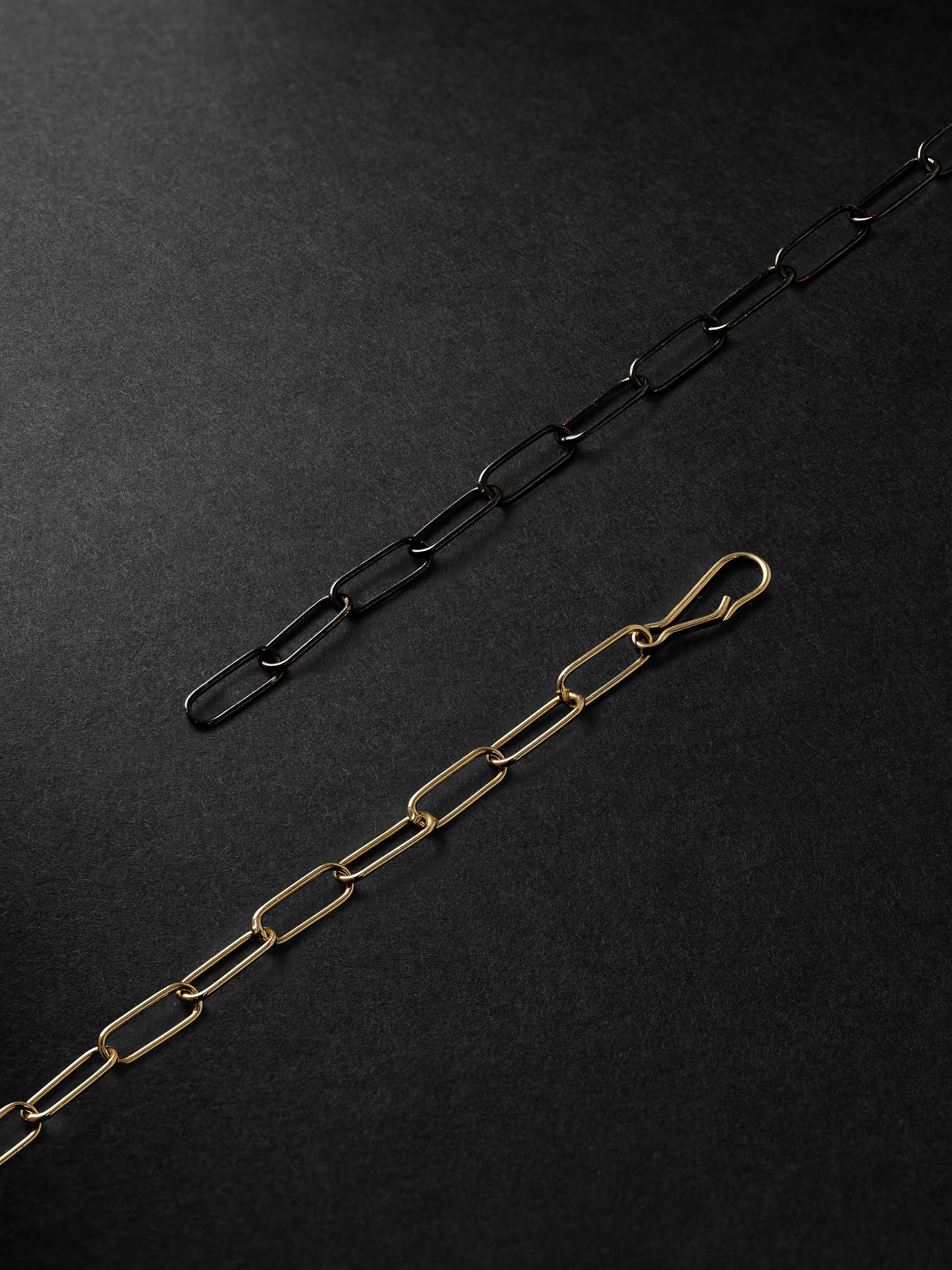 ANNOUSHKA Gold and Rhodium-Plated Chain Necklace