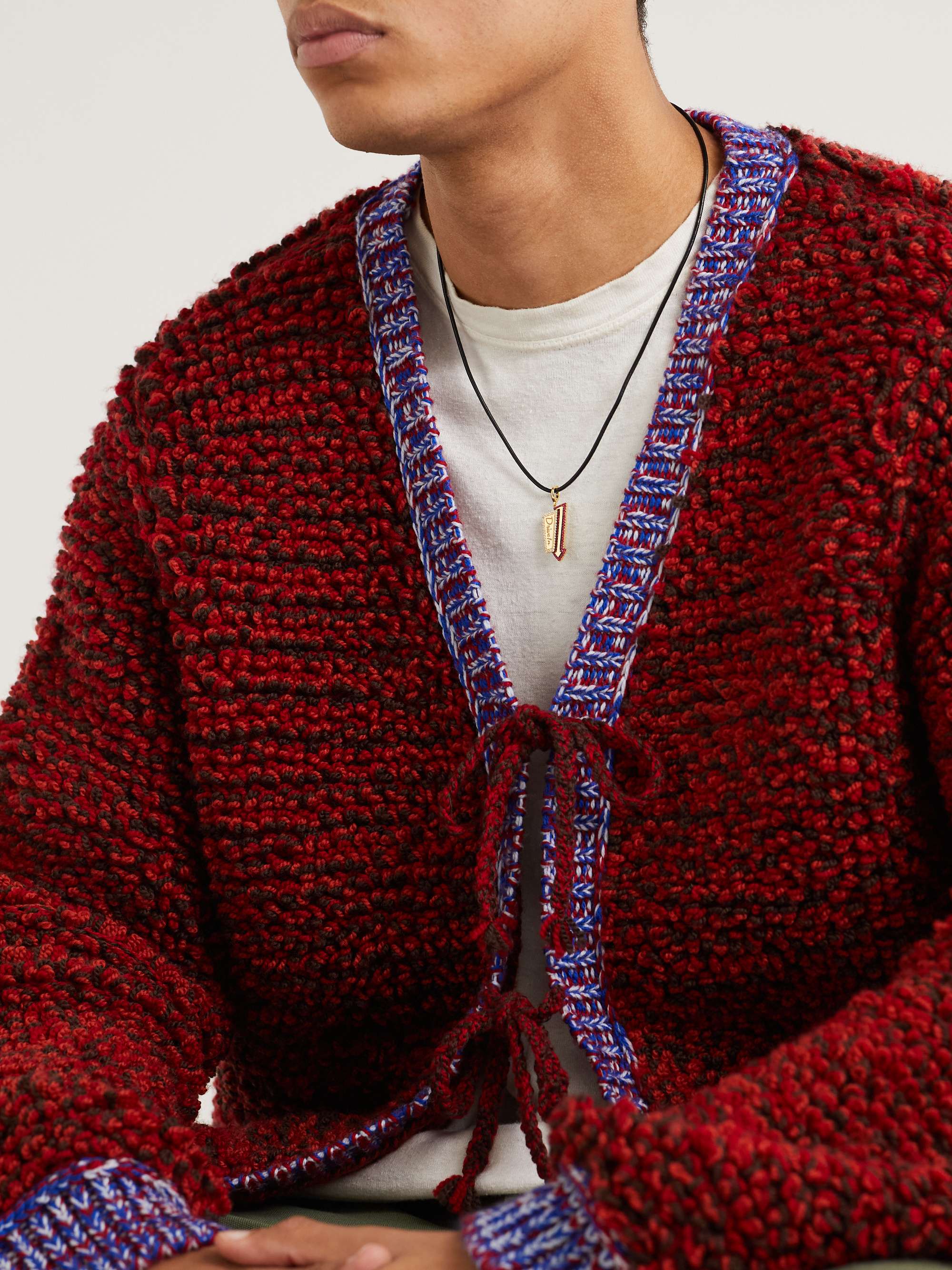 ANNOUSHKA Drive In 18-Karat Yellow and Blackened Gold, Ruby and Diamond Necklace Pendant