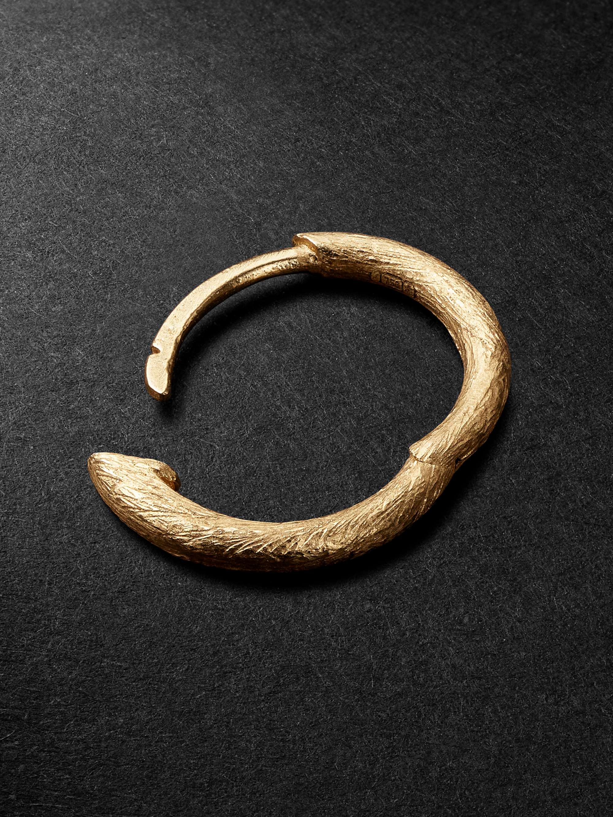 ANNOUSHKA 18-Karat White Gold Single Hoop Earring