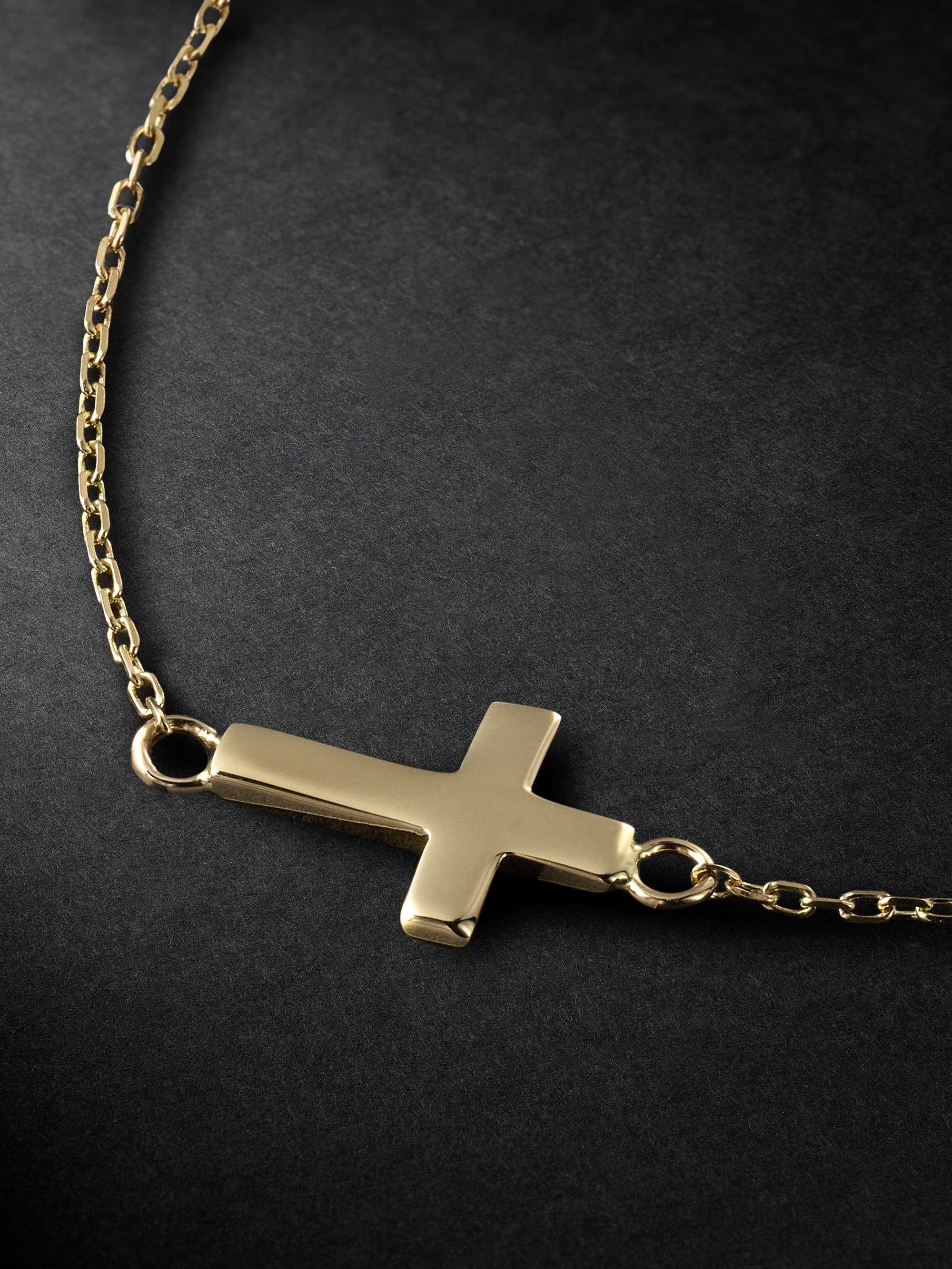 MATEO Mini Cross Gold Bracelet