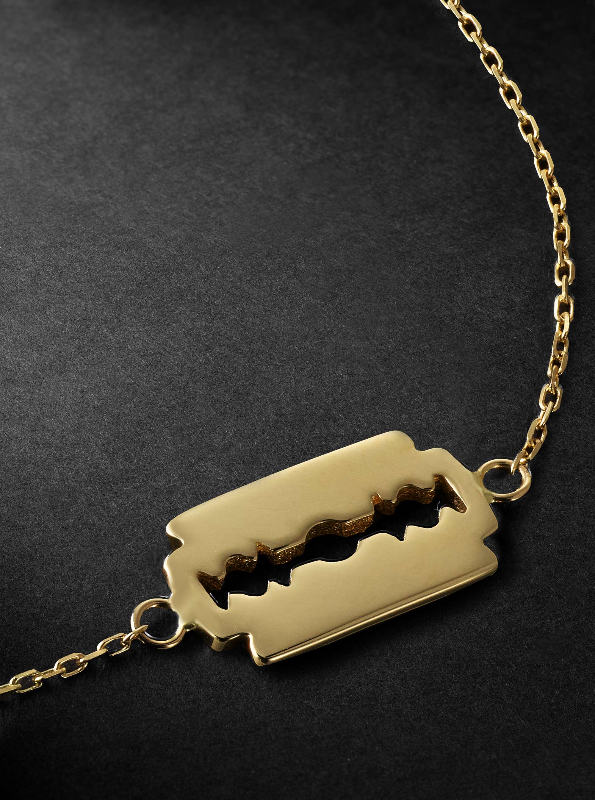 MATEO Mini Razor Blade Gold Bracelet
