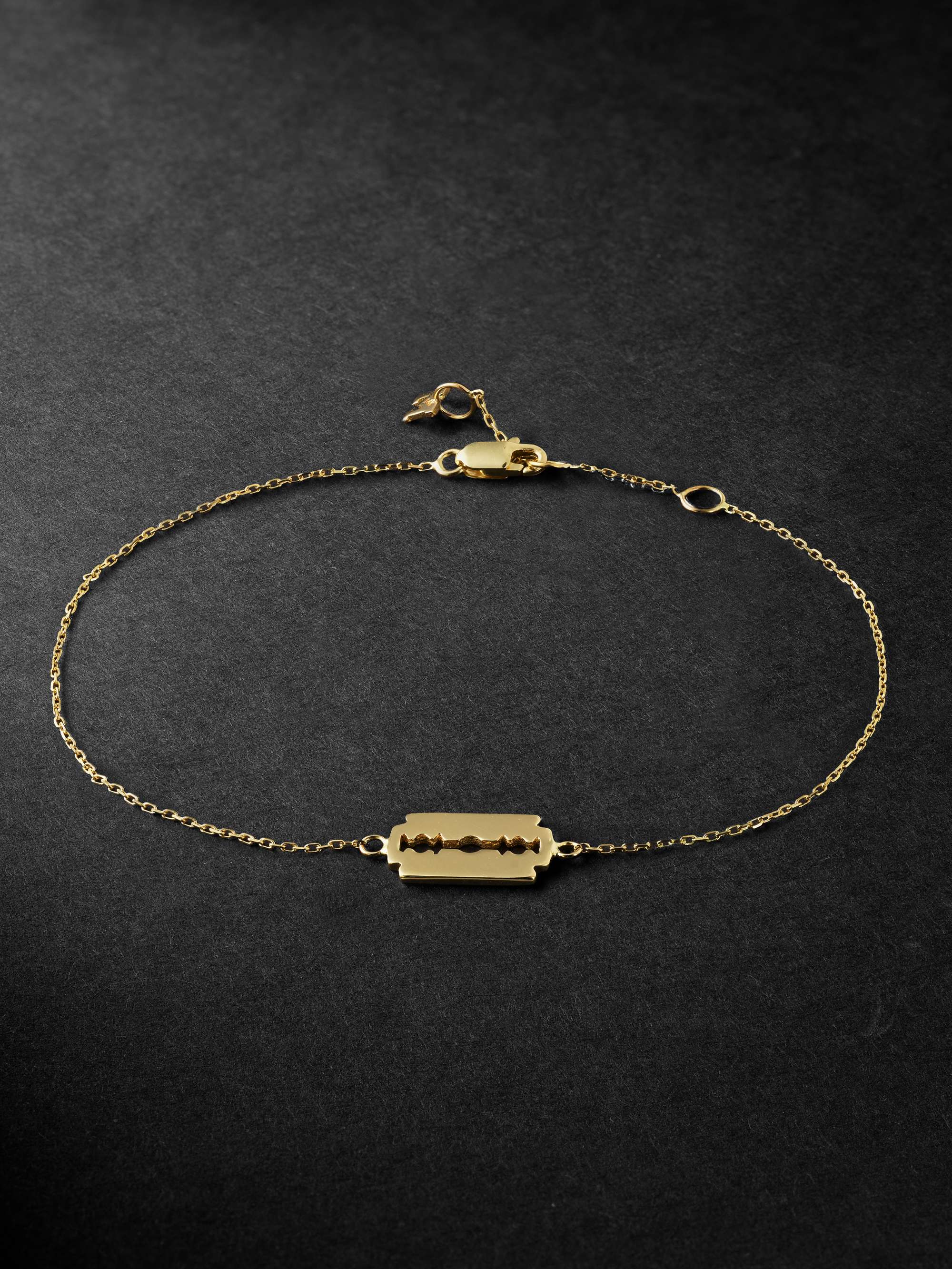 MATEO Mini Razor Blade Gold Bracelet