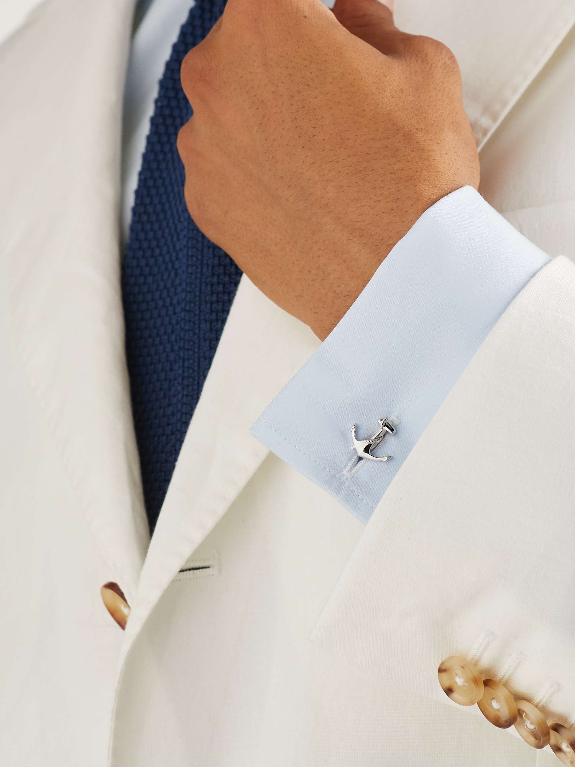 Silver cufflinks