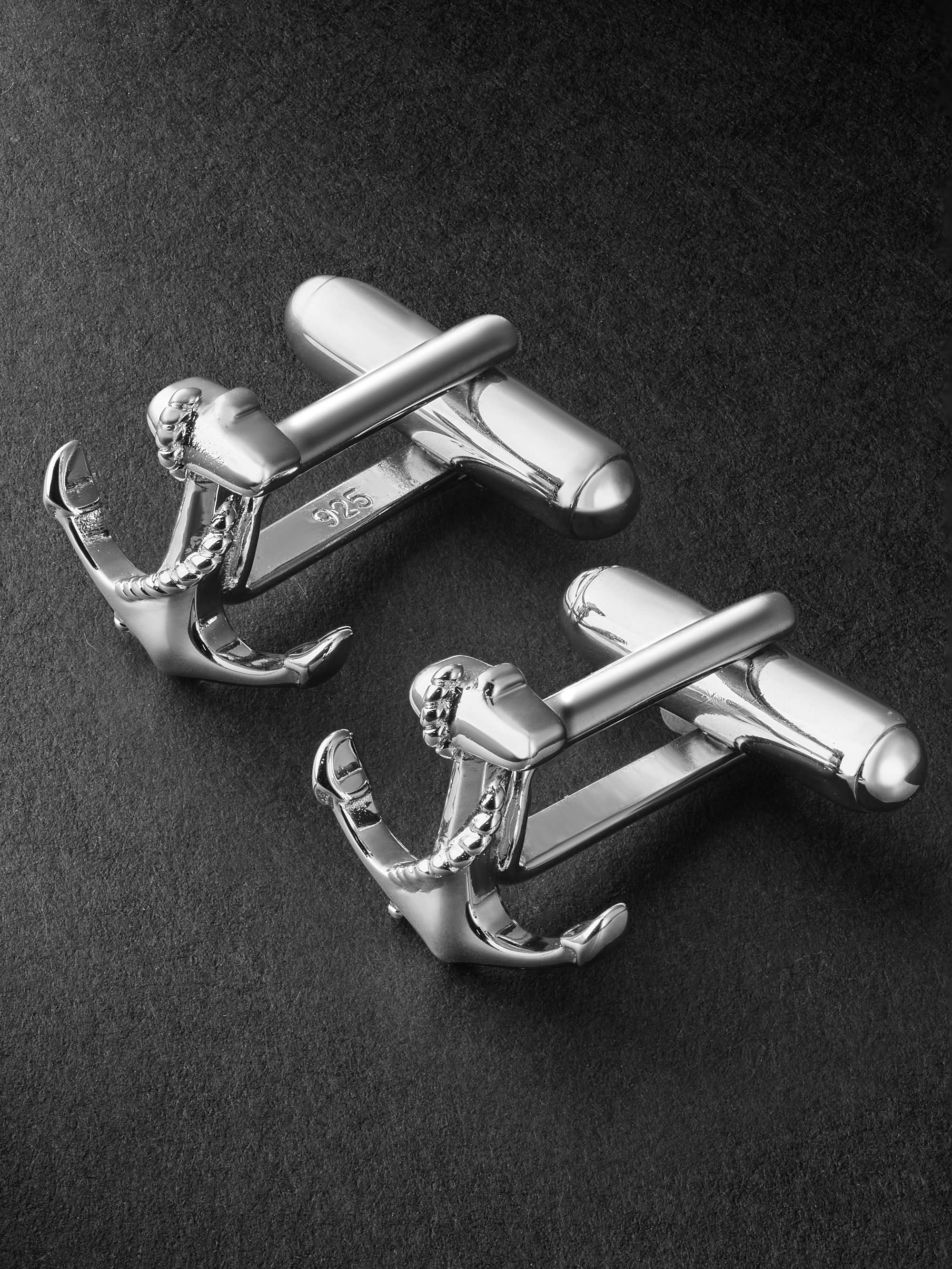 Silver cufflinks