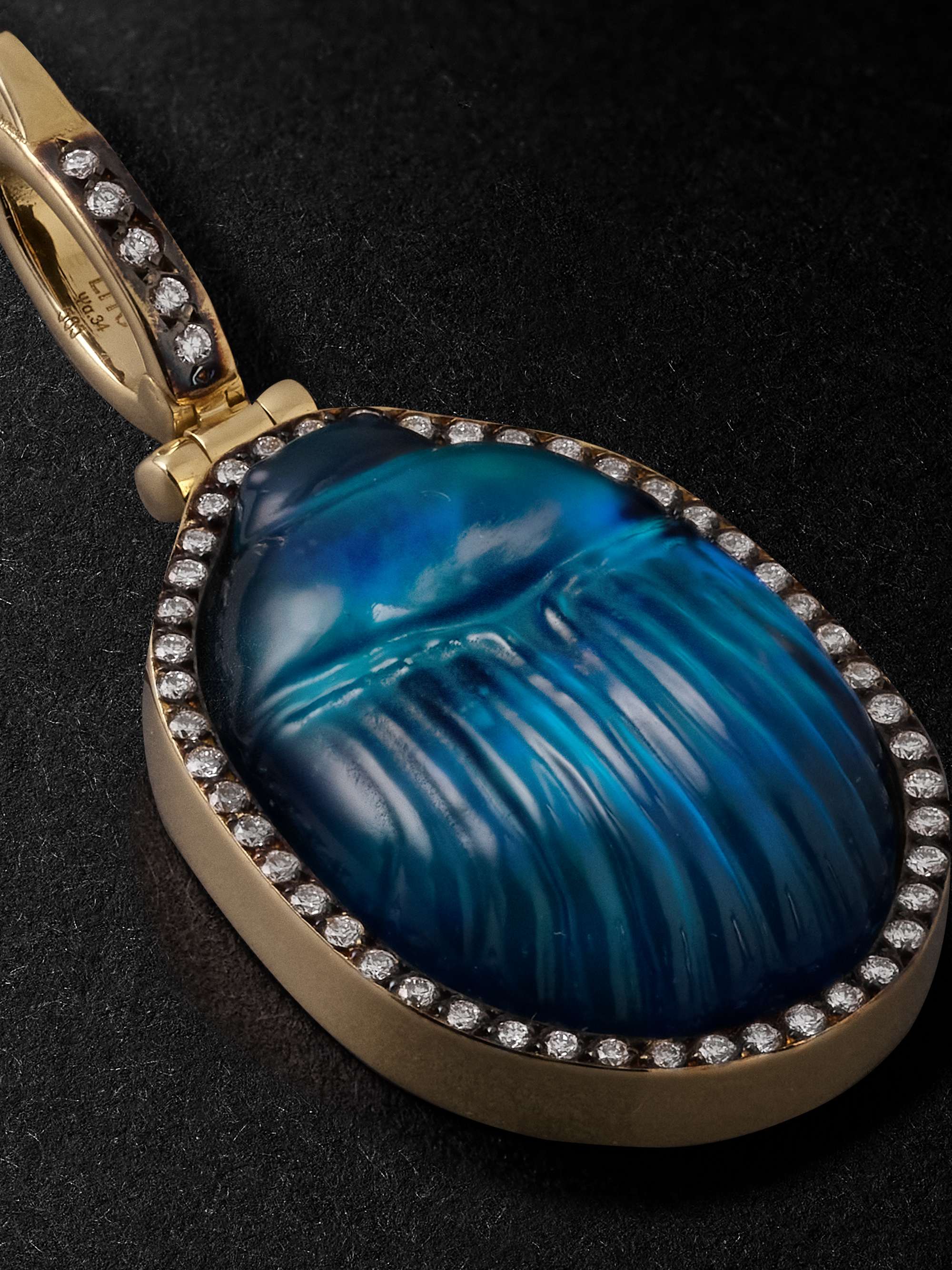 LITO Elia Gold, Chalcedony and Diamond Necklace