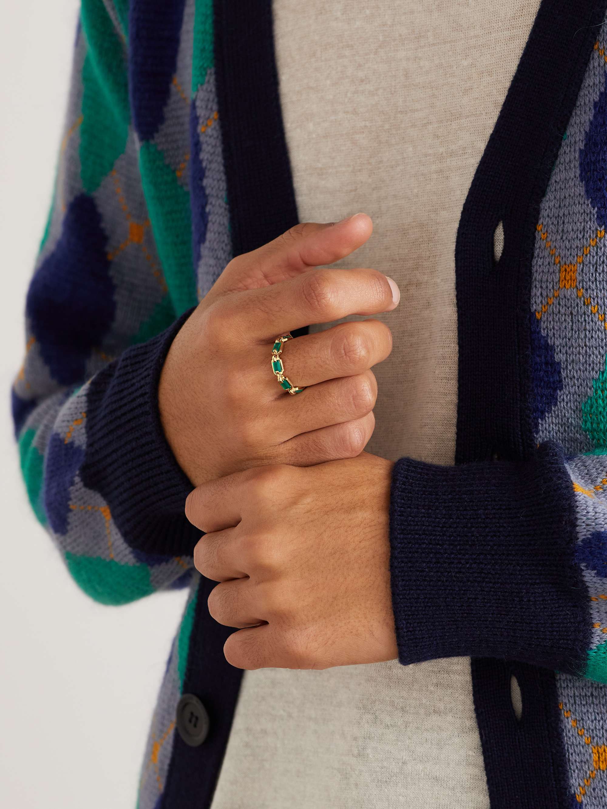 LITO Gold Agate Ring