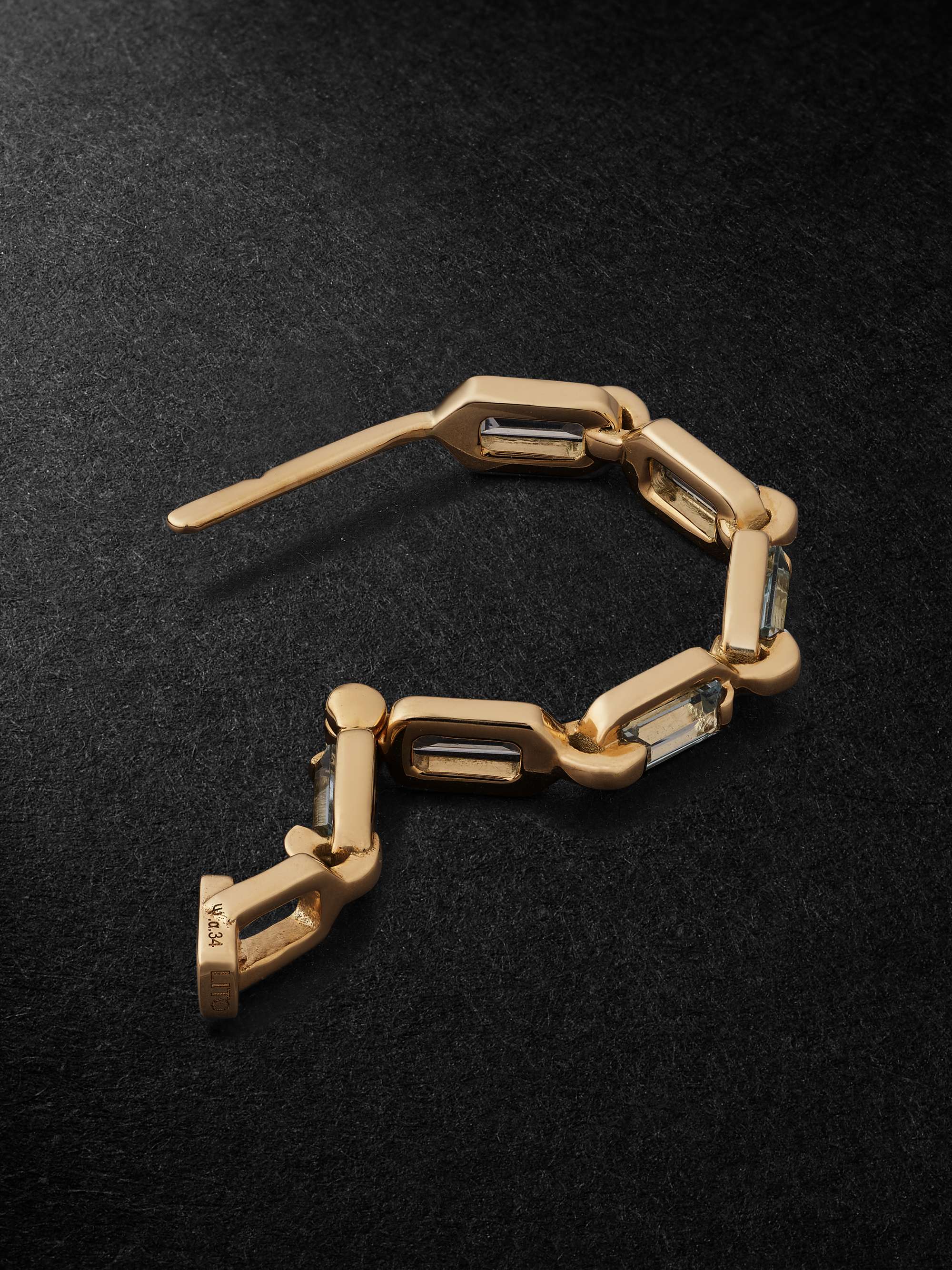 LITO Gold Sky Topaz Single Earring