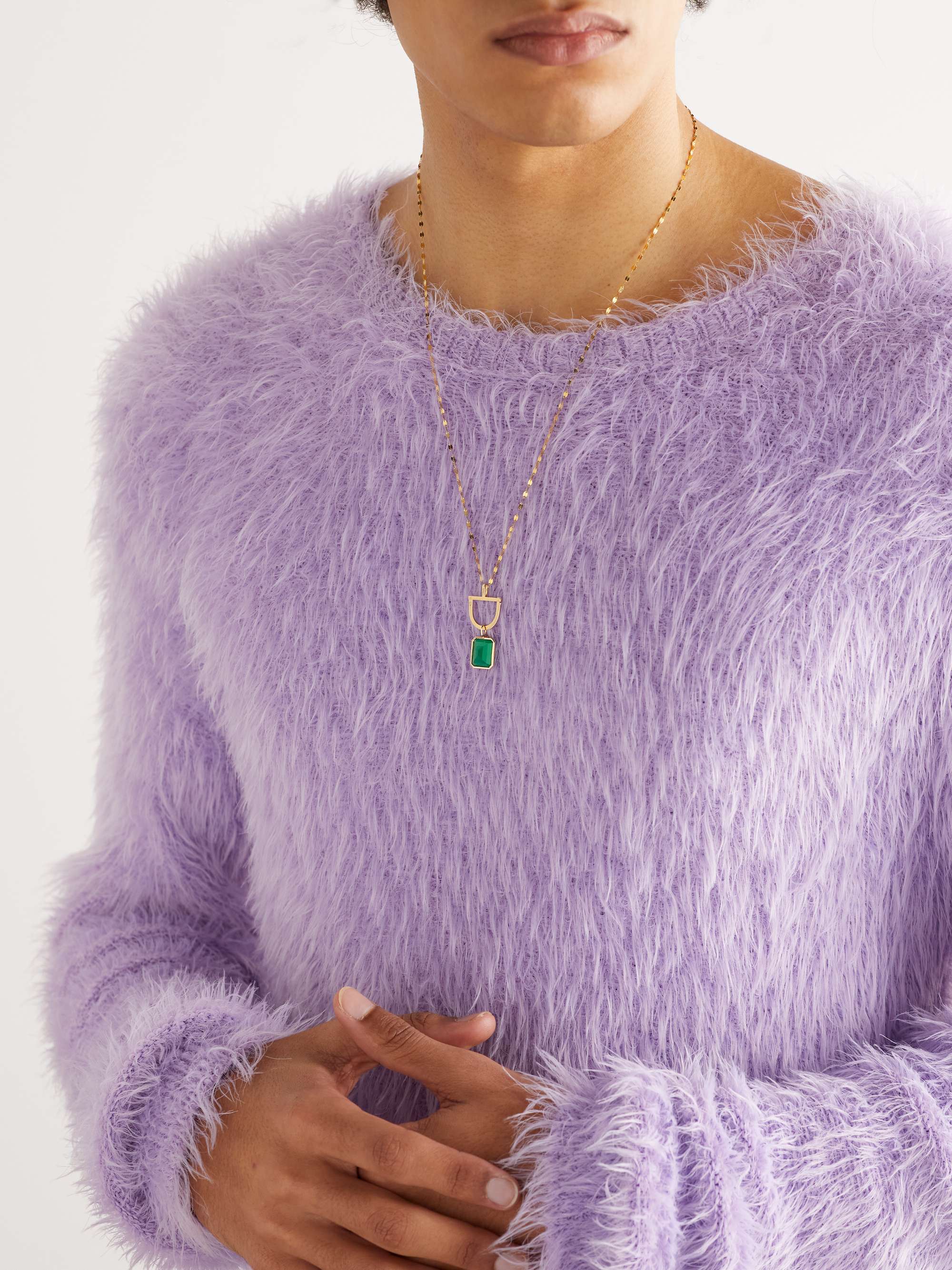 LITO Gold Agate Necklace