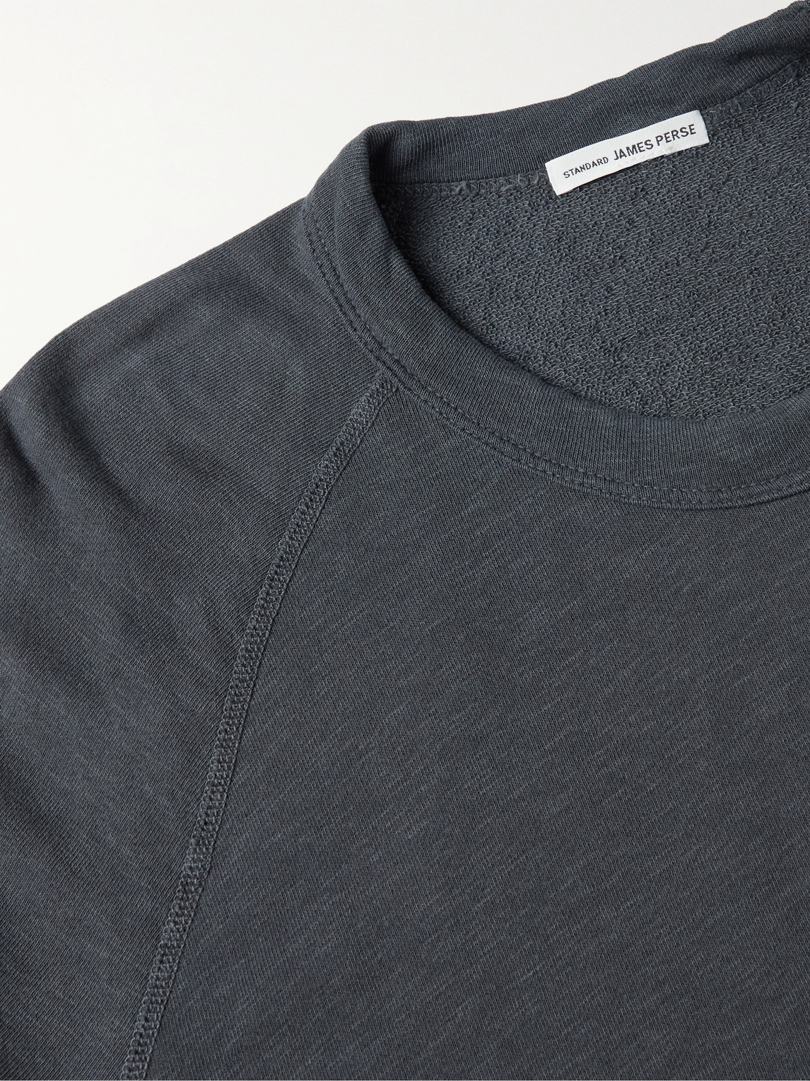Shop James Perse Supima Cotton-jersey Sweatshirt In Blue