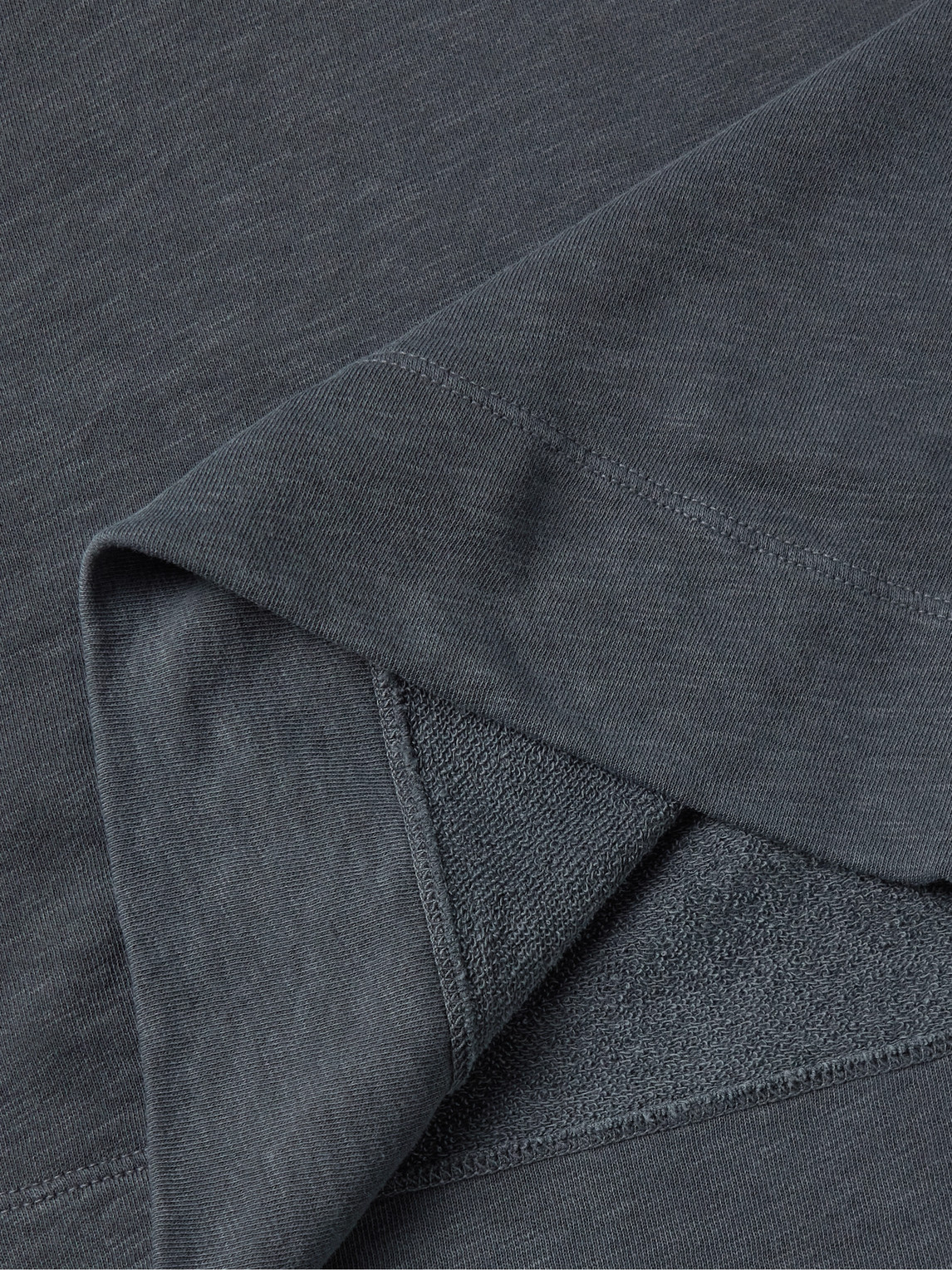 James Perse Supima Cotton-jersey Sweatshirt In Blue