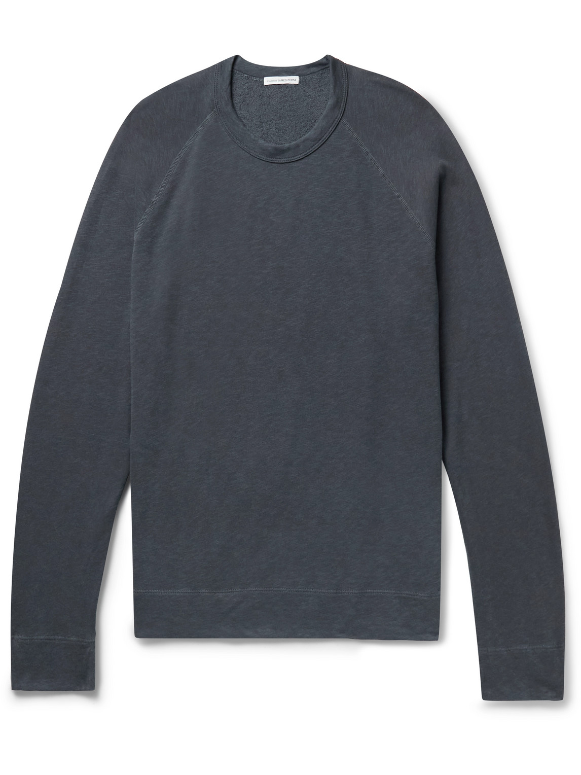 James Perse Supima Cotton-jersey Sweatshirt In Blue