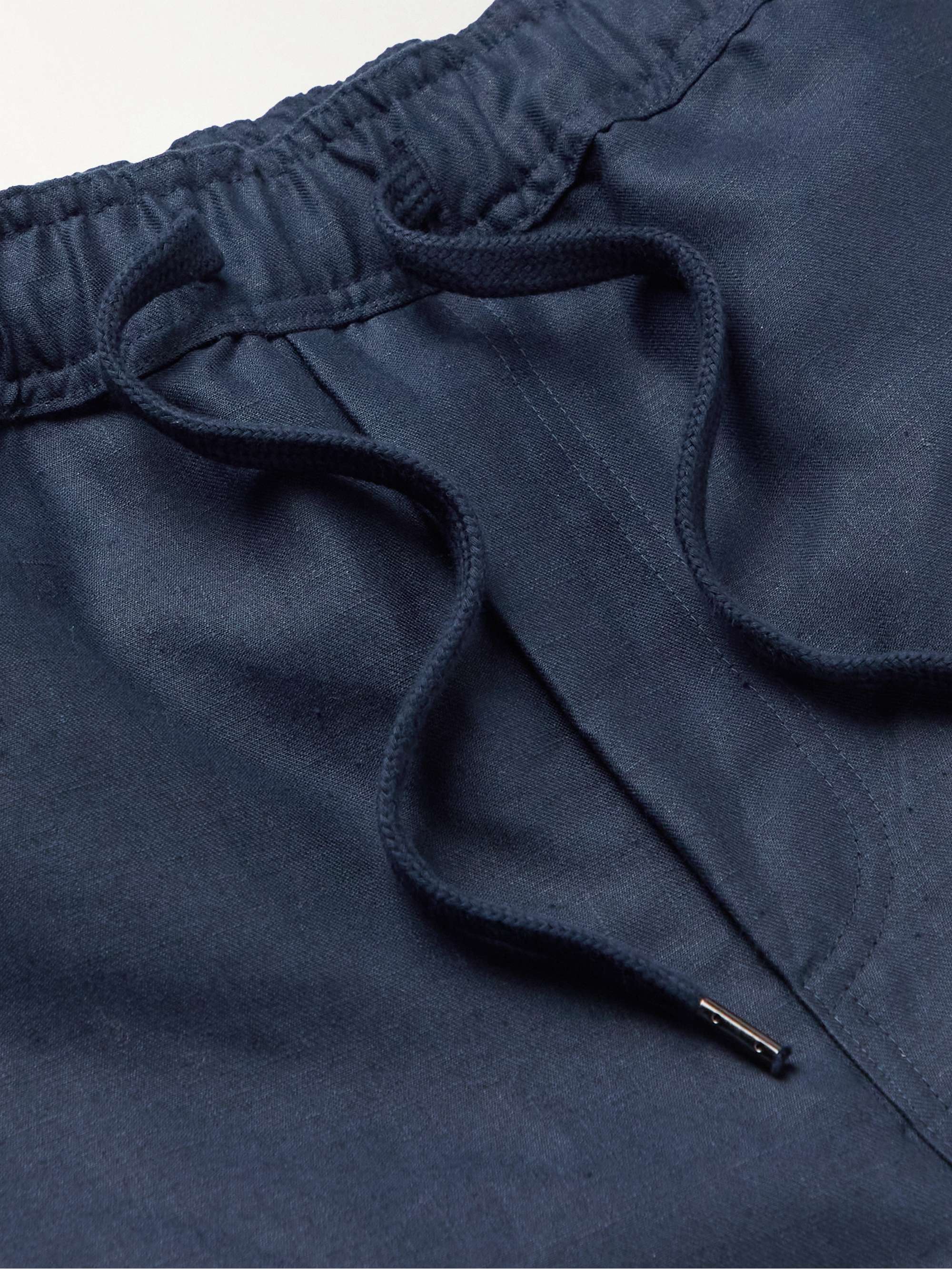 DEREK ROSE Sydney Linen Drawstring Shorts