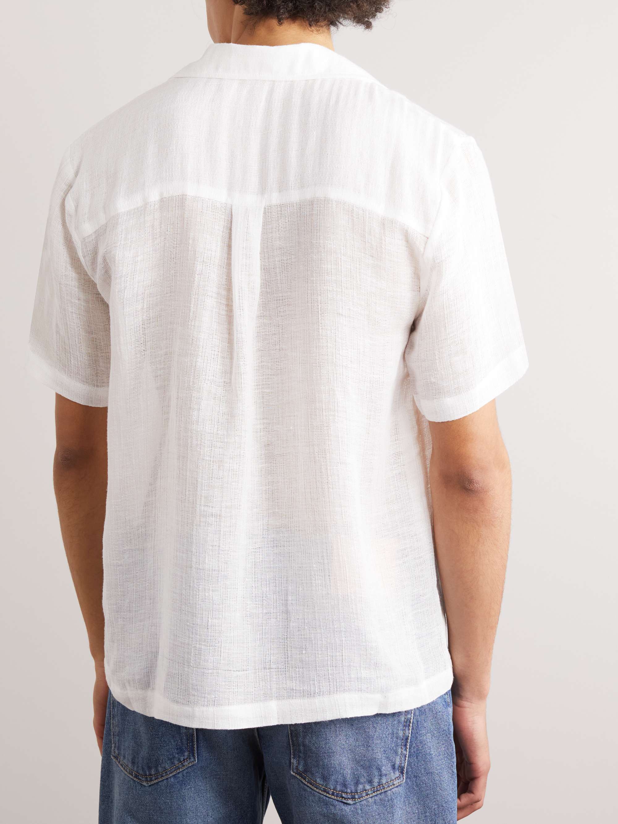 SÉFR Delian Cotton and Linen-Blend Shirt