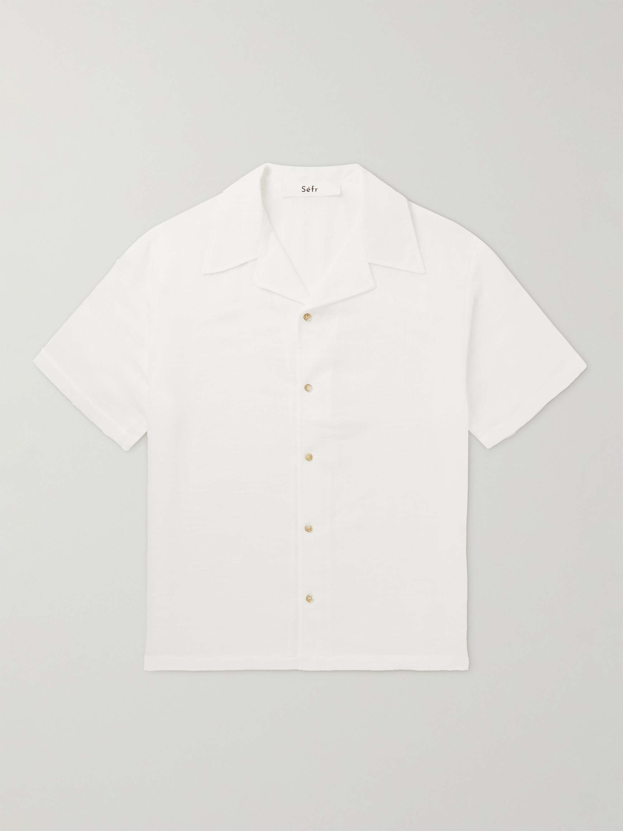 SÉFR Delian Cotton and Linen-Blend Shirt for Men | MR PORTER