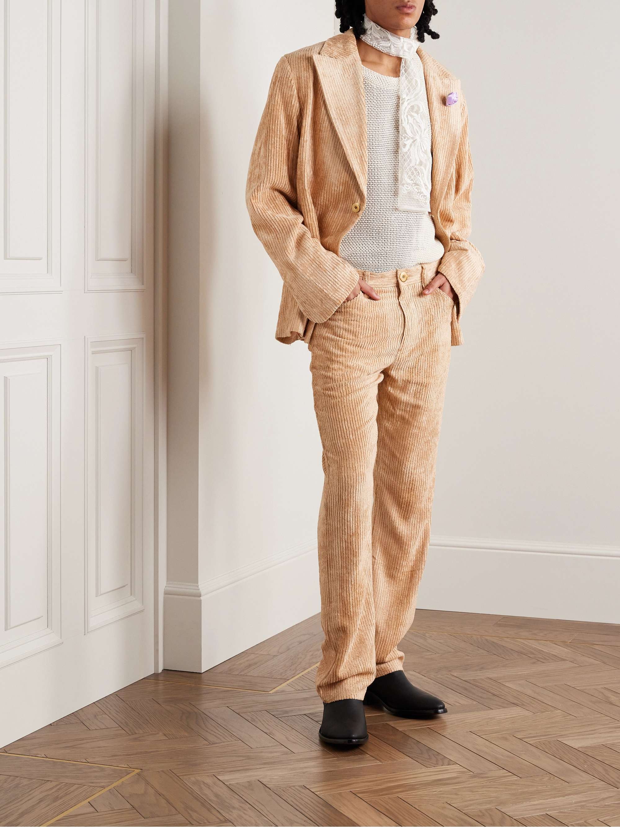SÉFR Maceo Flared Corduroy Suit Trousers
