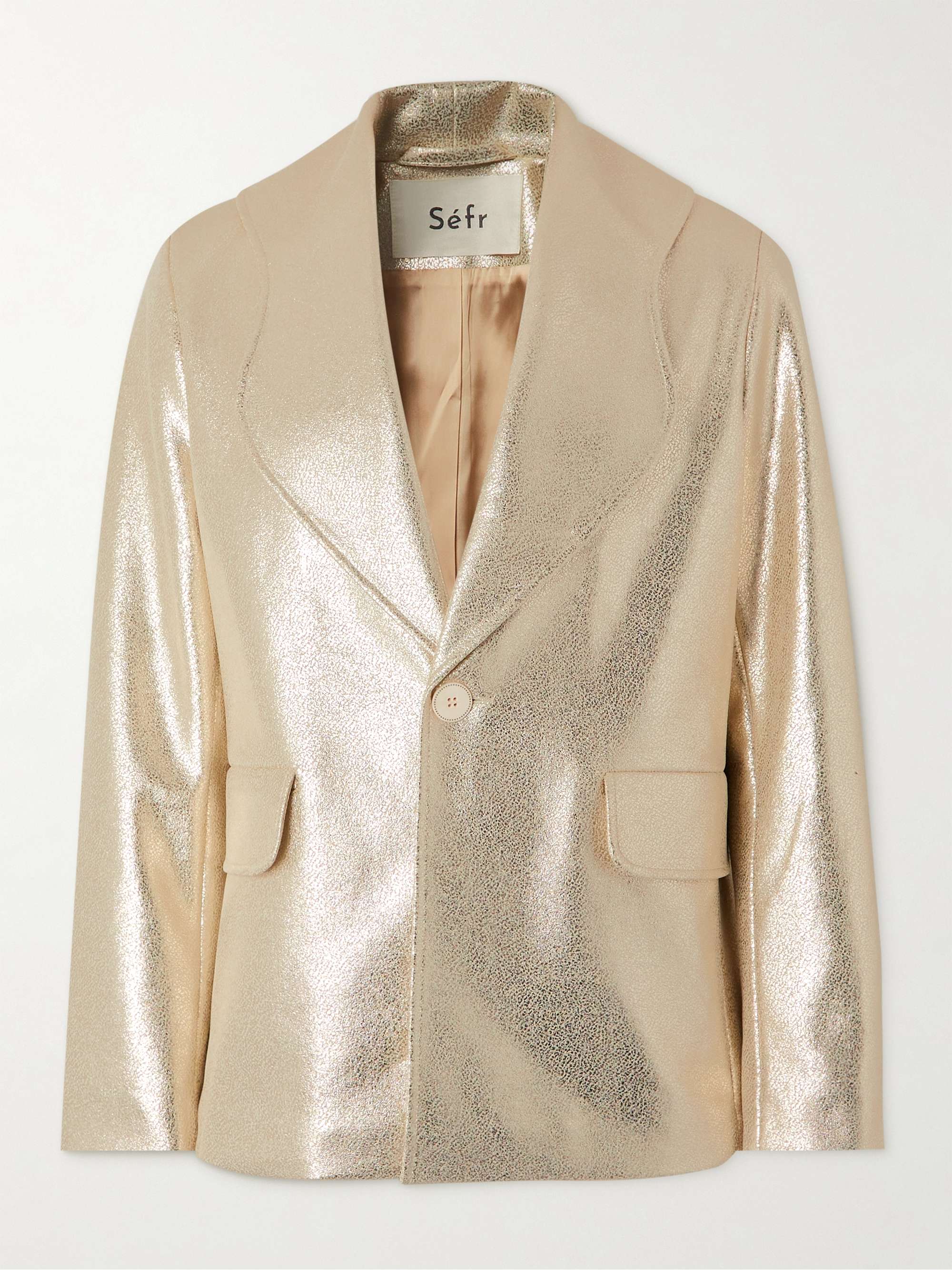 Mens online metallic blazer