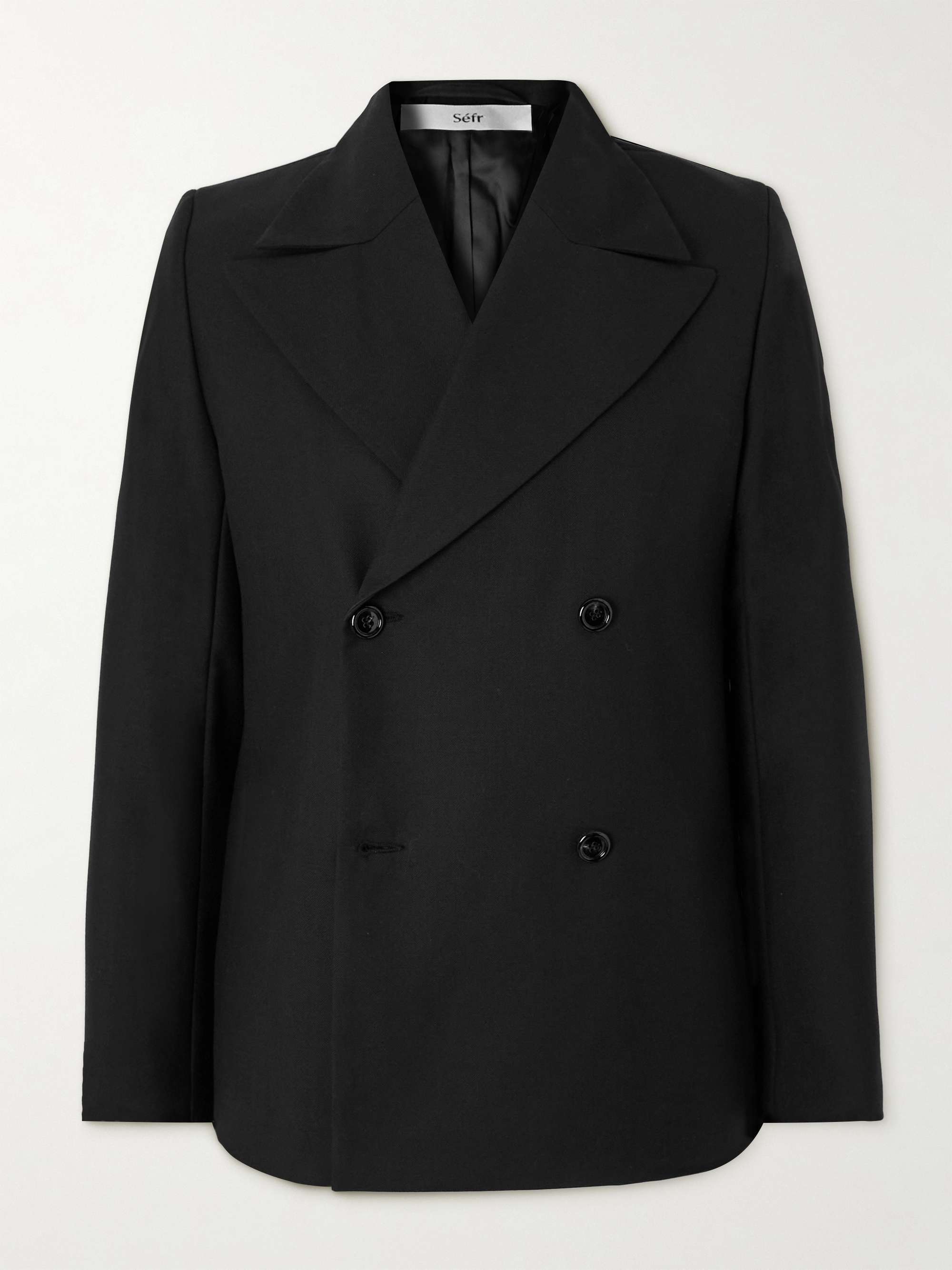 Black twill blazer clearance