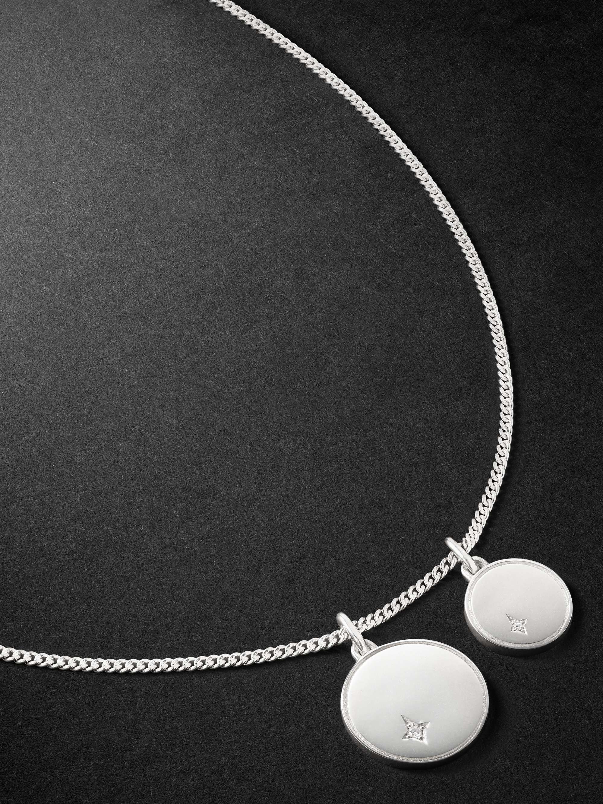 MAOR Gudo Sterling Silver Diamond Necklace for Men | MR PORTER