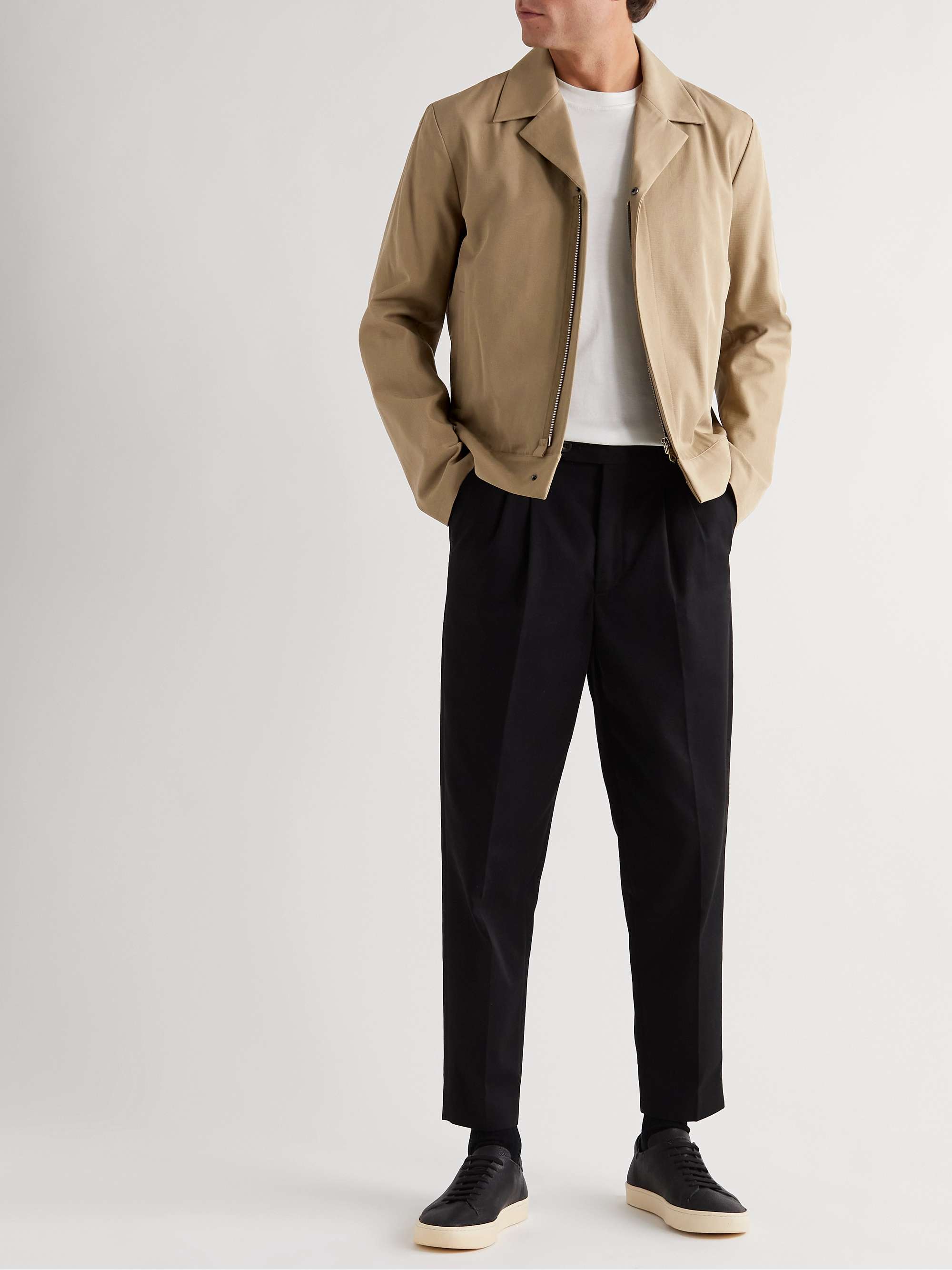 Cotton-Blend Twill Blouson Jacket