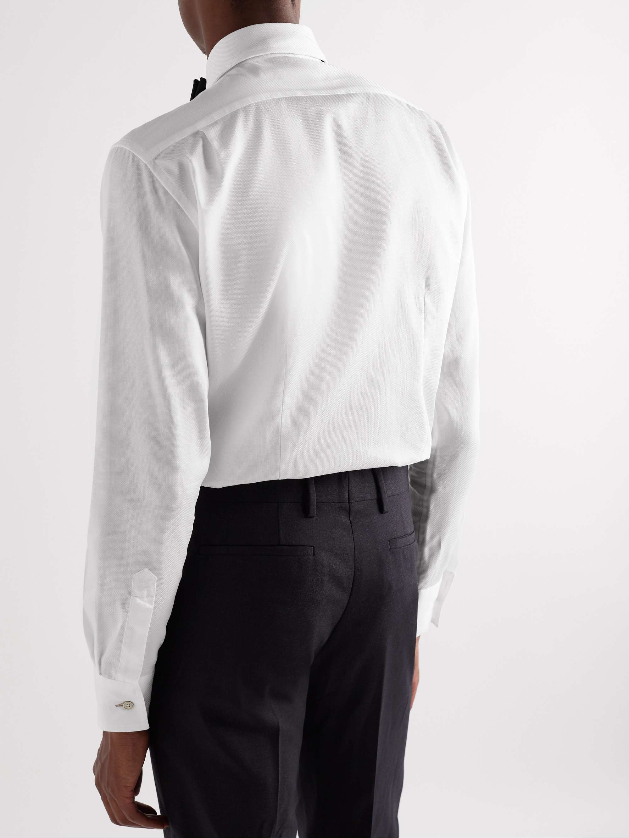 PAUL SMITH Slim-Fit Bib-Front Cotton-Piqué Tuxedo Shirt