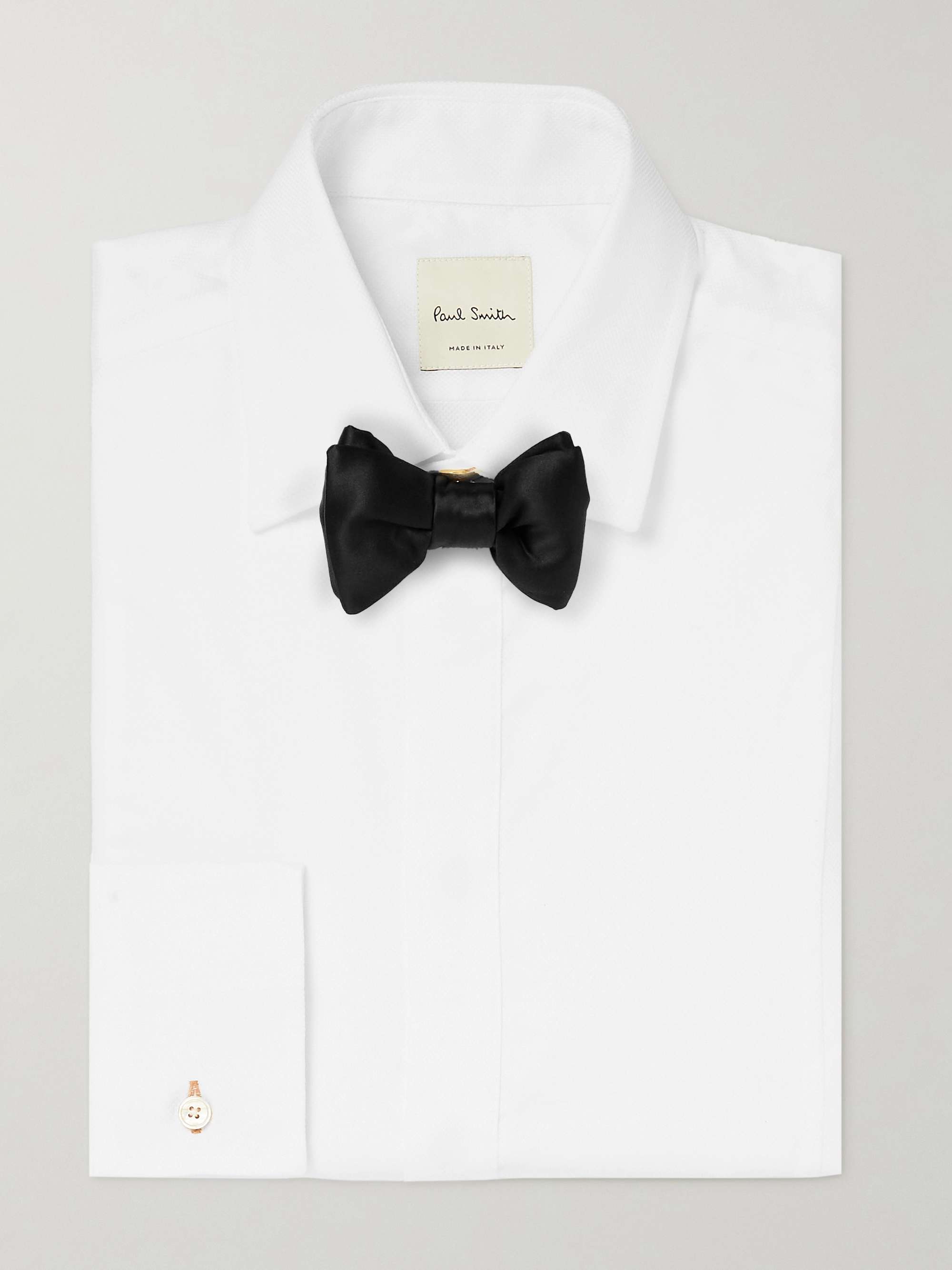 PAUL SMITH Slim-Fit Bib-Front Cotton-Piqué Tuxedo Shirt
