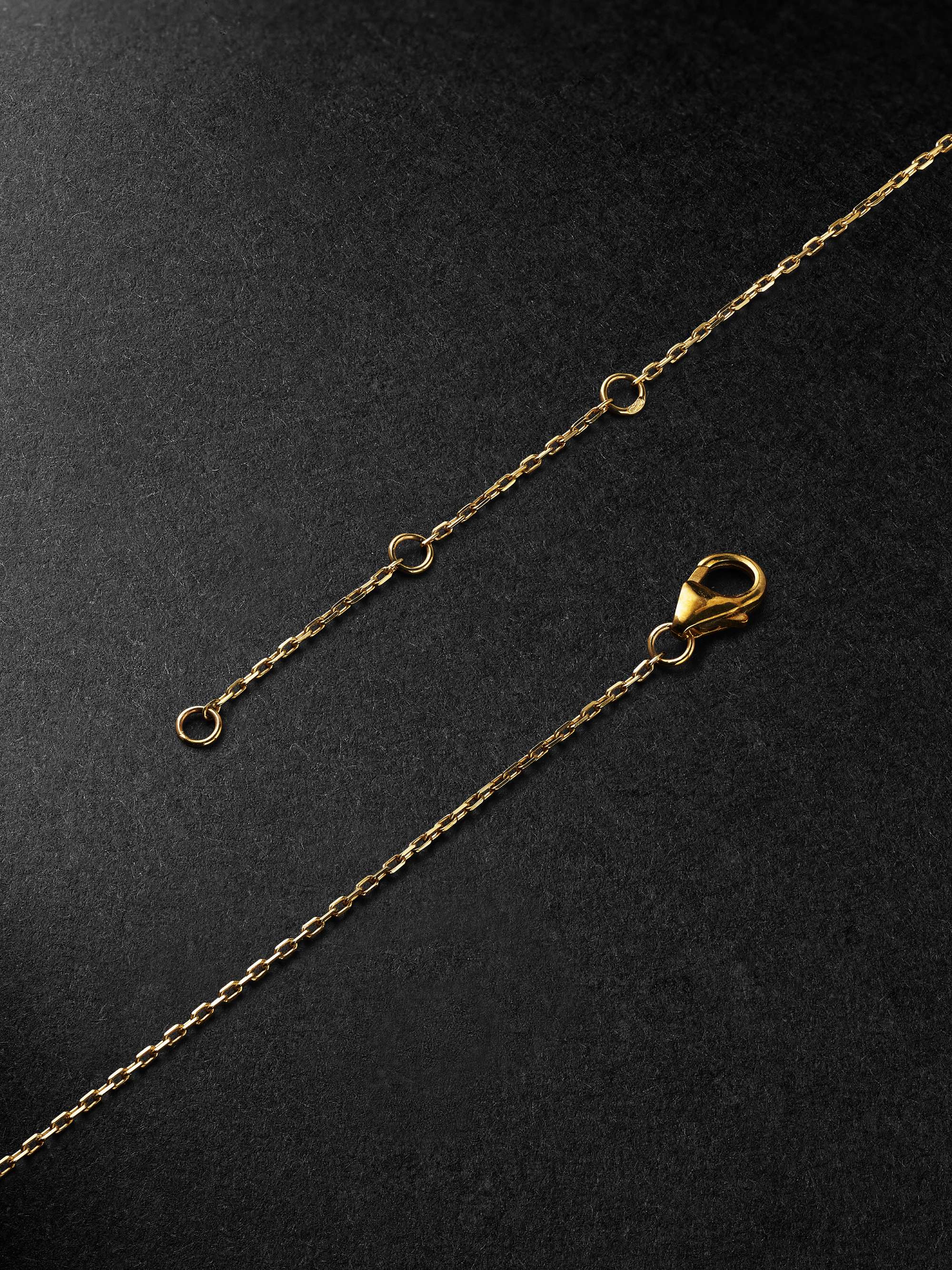 YVONNE LÉON Gold Turquoise Pendant Necklace