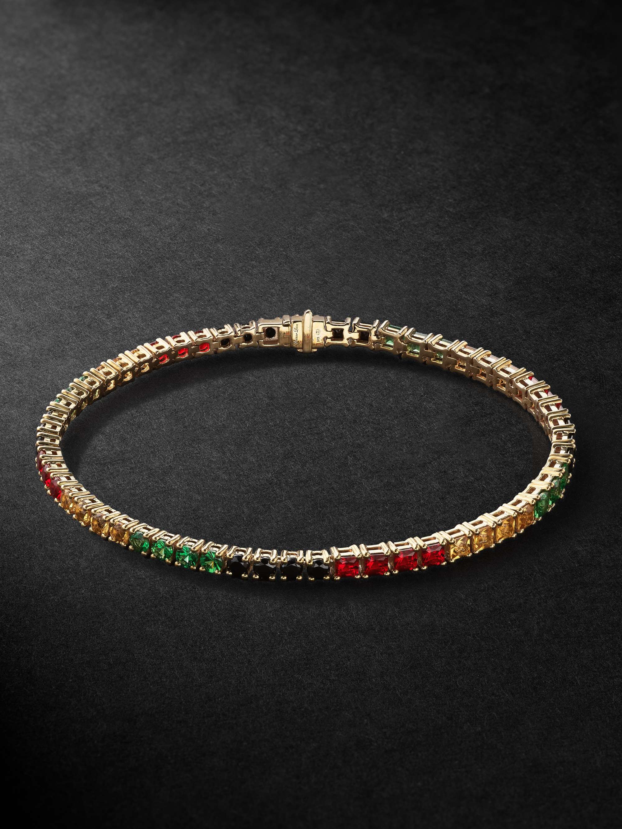 YVONNE LÉON Riviere Gold Multi-Stone Bracelet