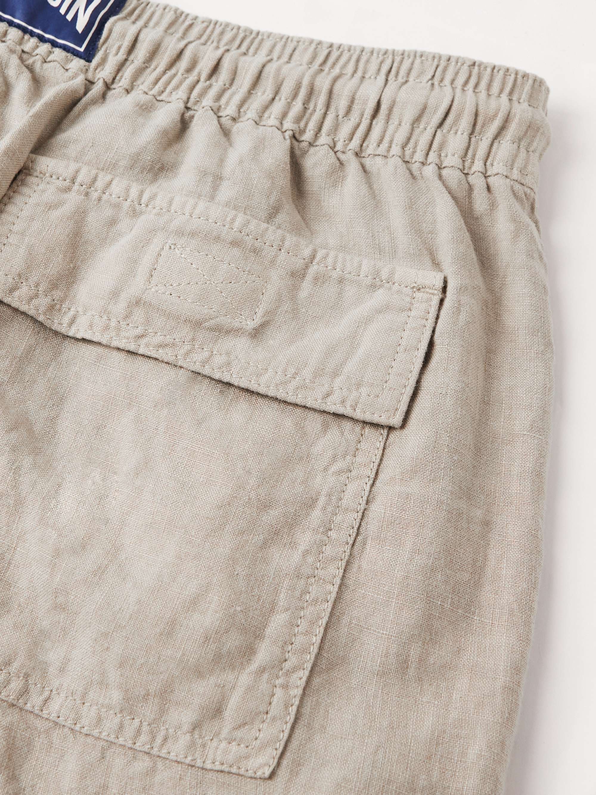 VILEBREQUIN Straight-Leg Linen Drawstring Cargo Shorts