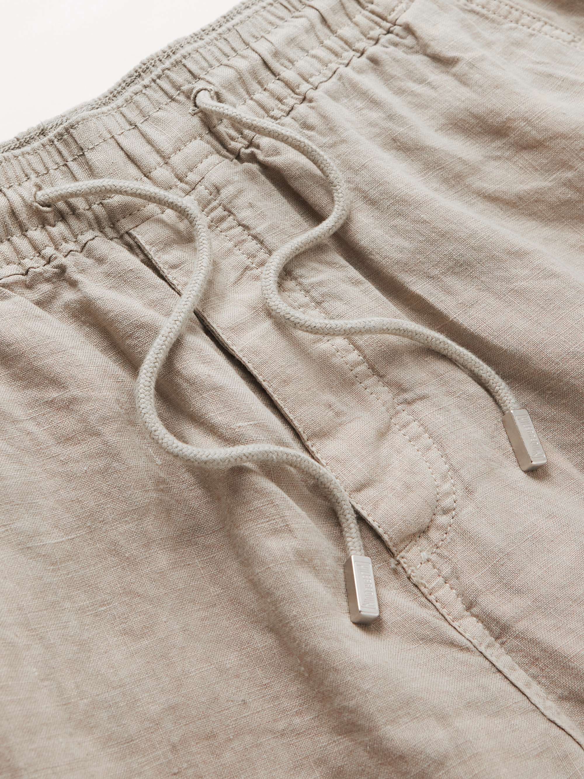 VILEBREQUIN Straight-Leg Linen Drawstring Cargo Shorts