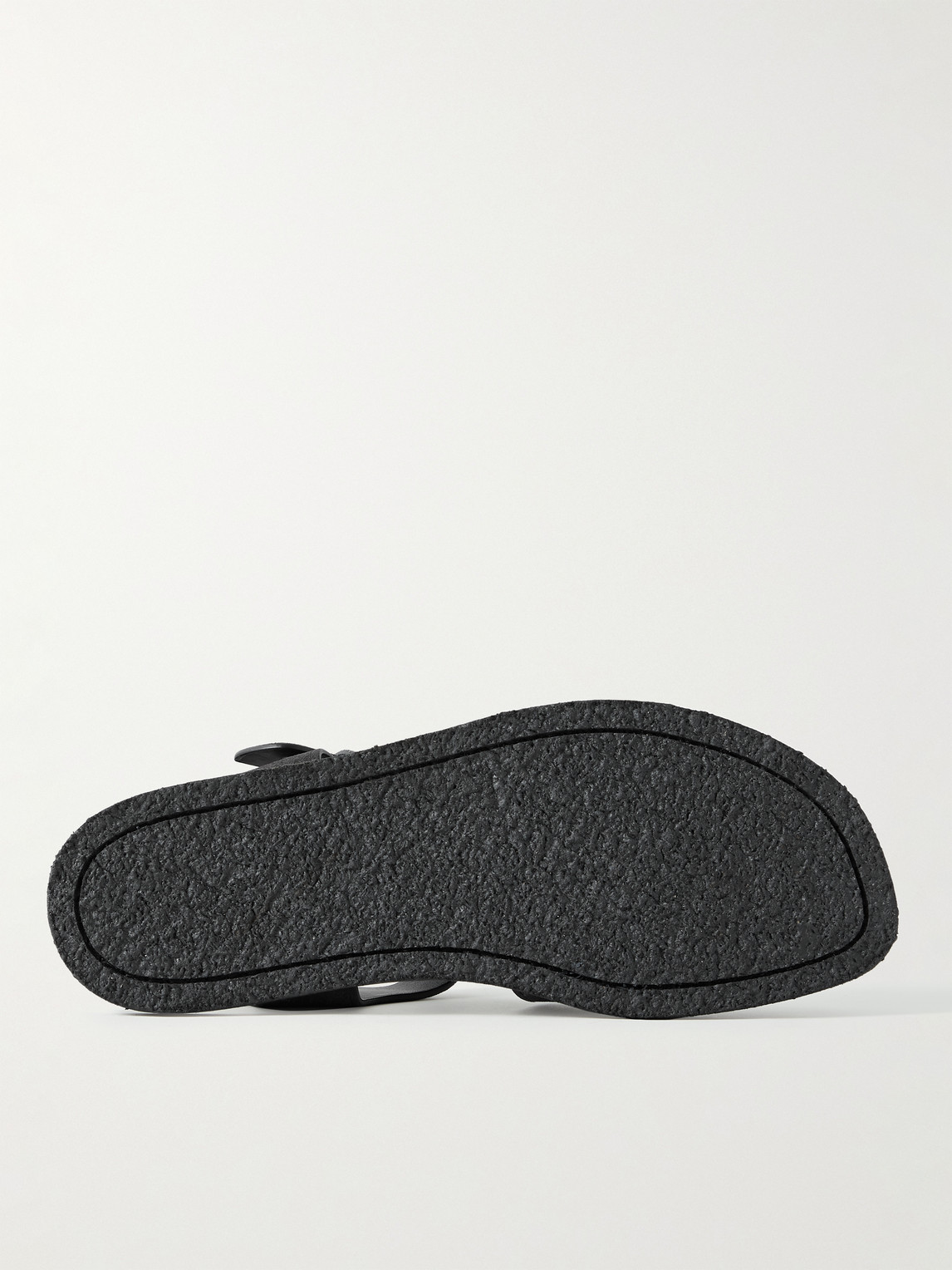 Shop The Row Fisherman Suede Sandals In Black